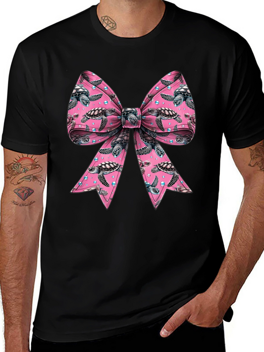 Turtle Bow T-Shirt - Mens Crew Neck