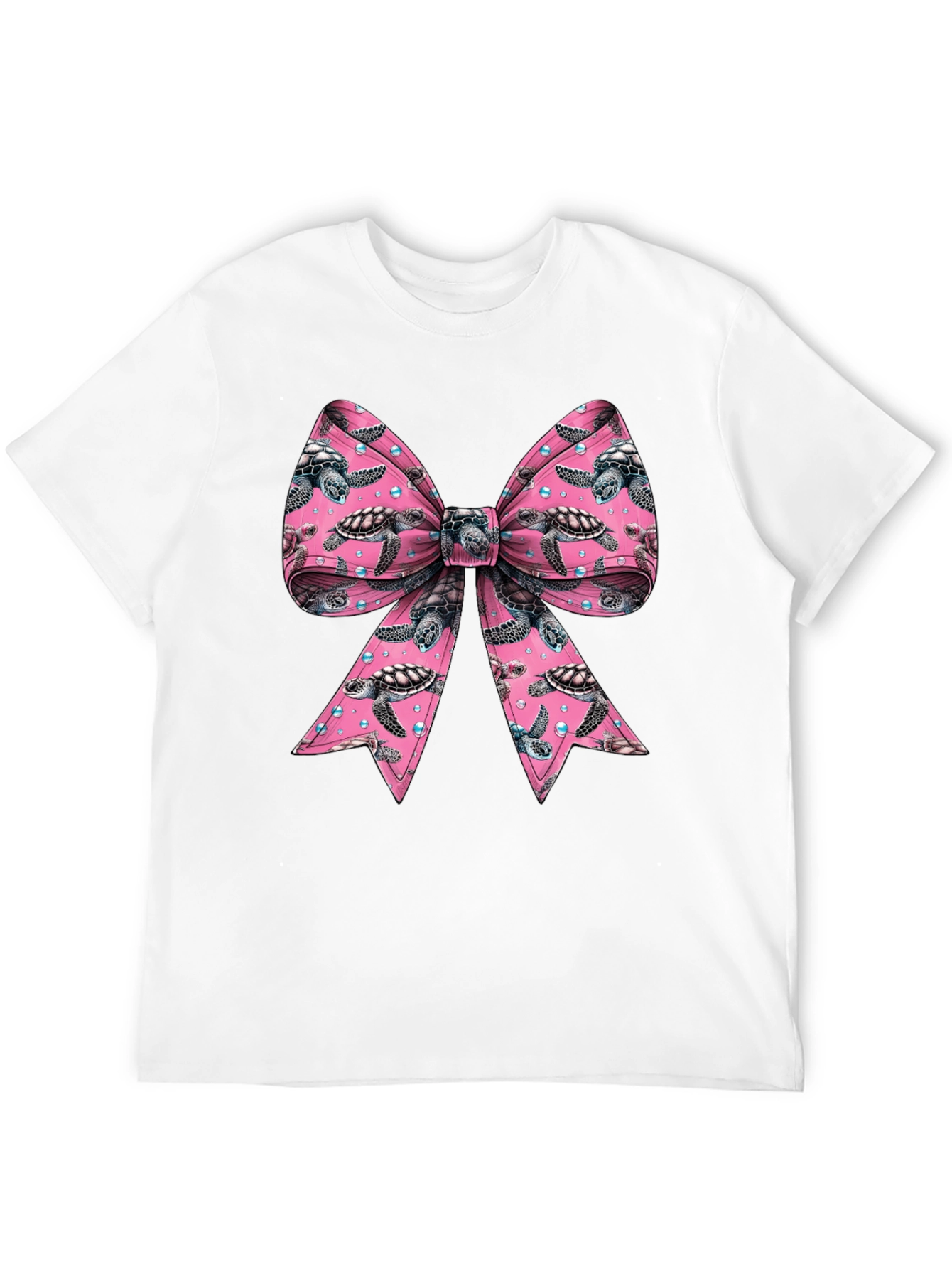 Turtle Bow T-Shirt - Mens Crew Neck
