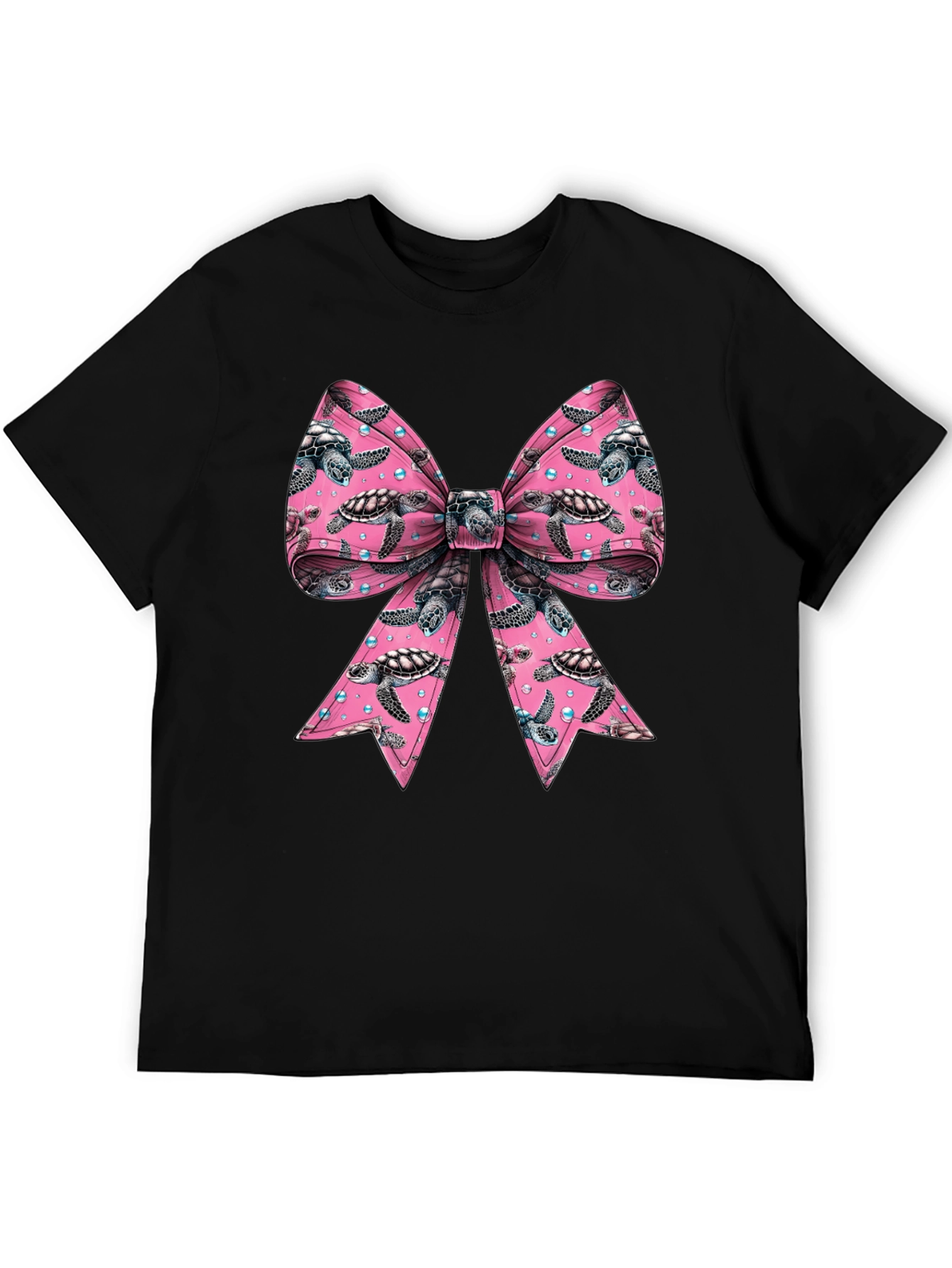 Turtle Bow T-Shirt - Mens Crew Neck