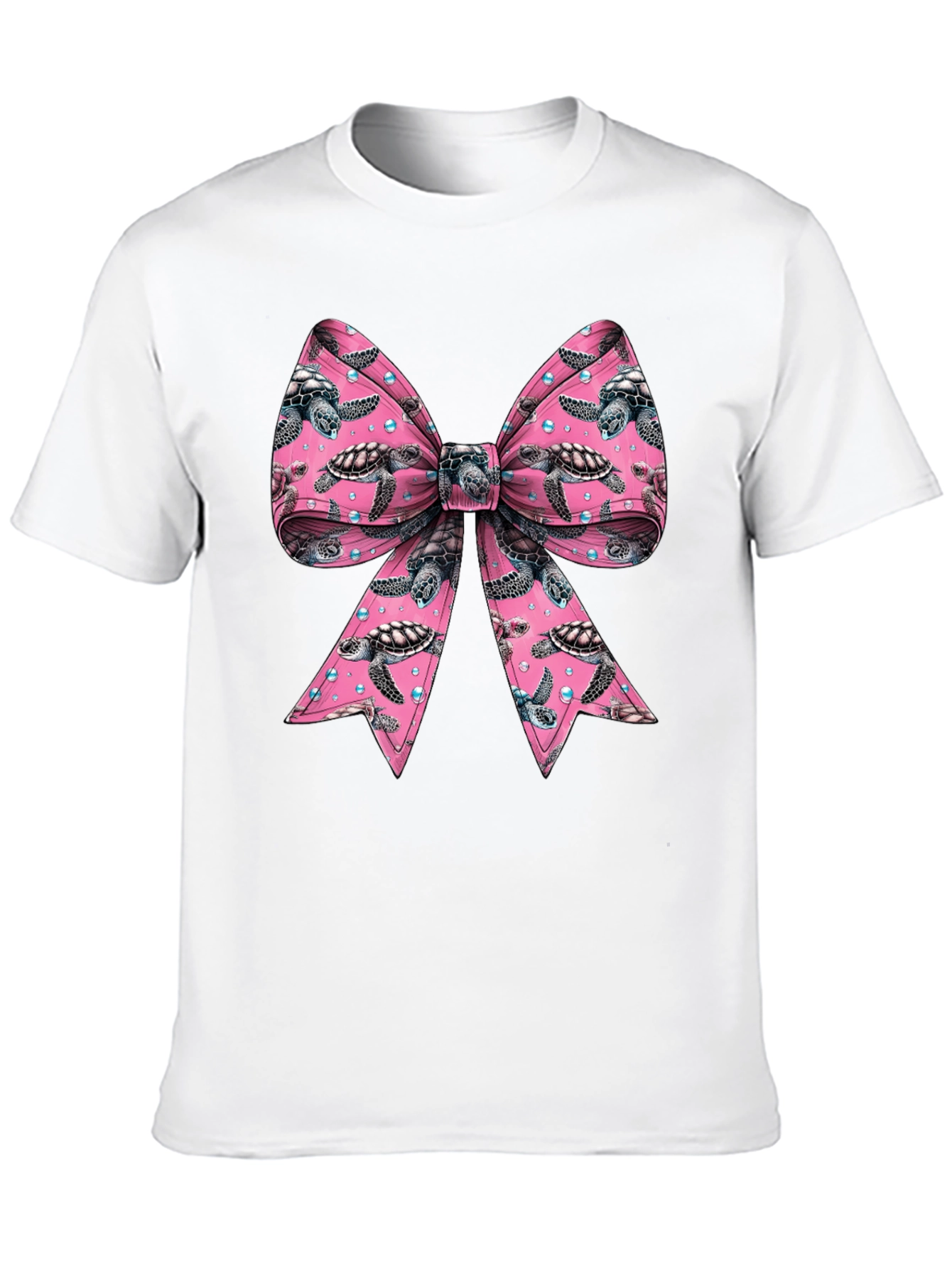 Turtle Bow T-Shirt - Mens Crew Neck
