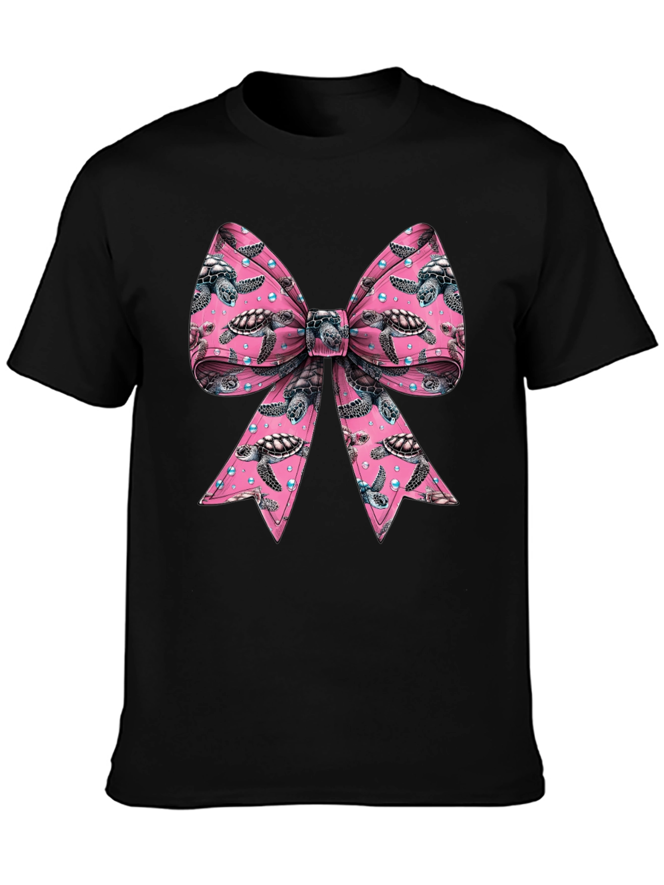 Turtle Bow T-Shirt - Mens Crew Neck