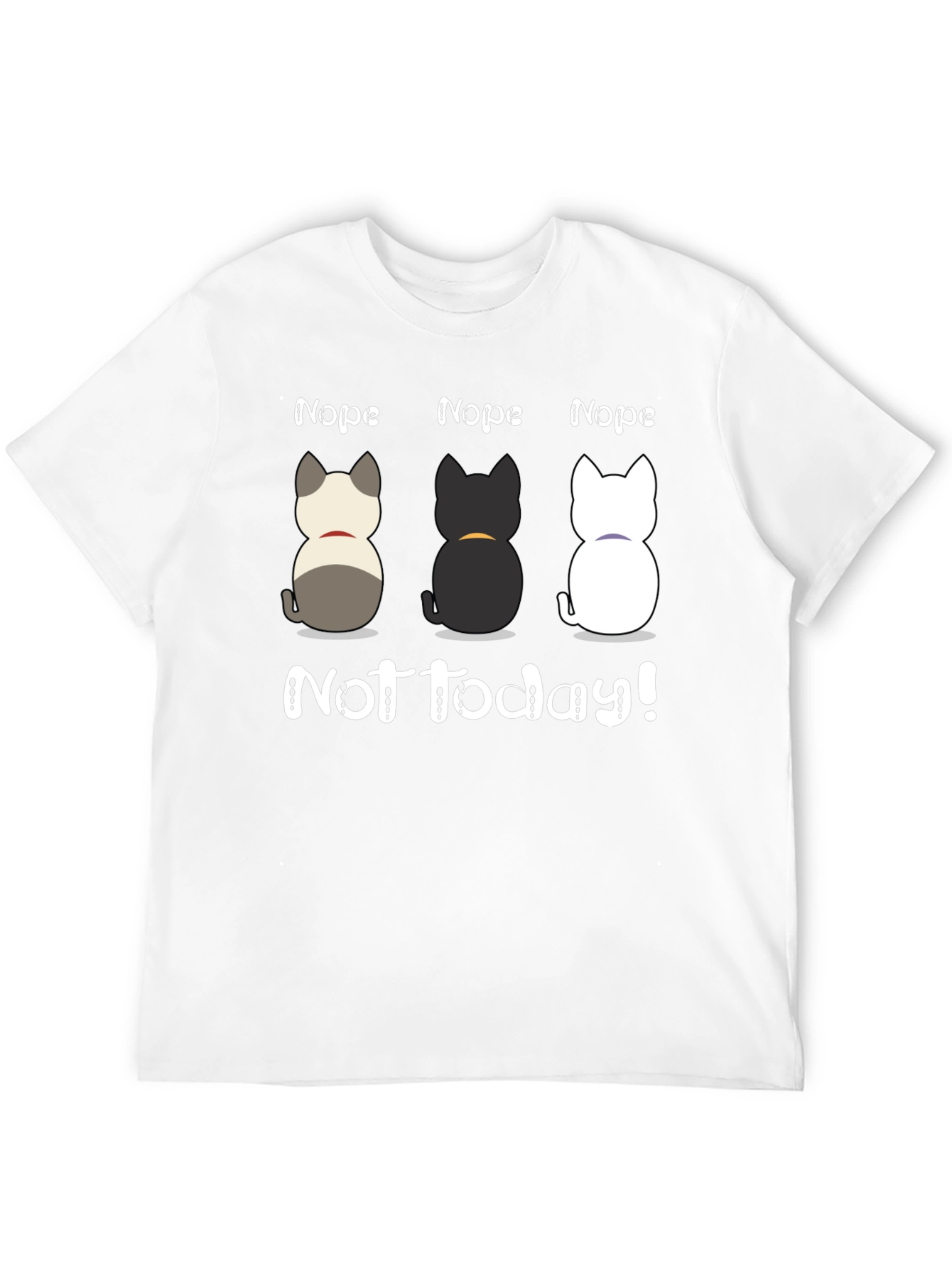 Nope Not Today T-Shirt Cute Cats