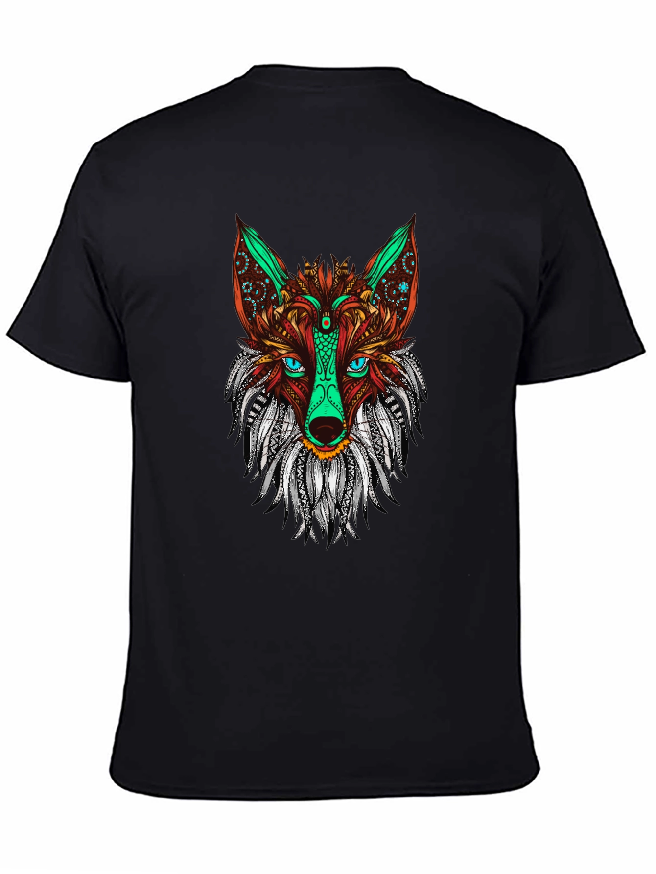 Fox Mandala Graphic Print Tee