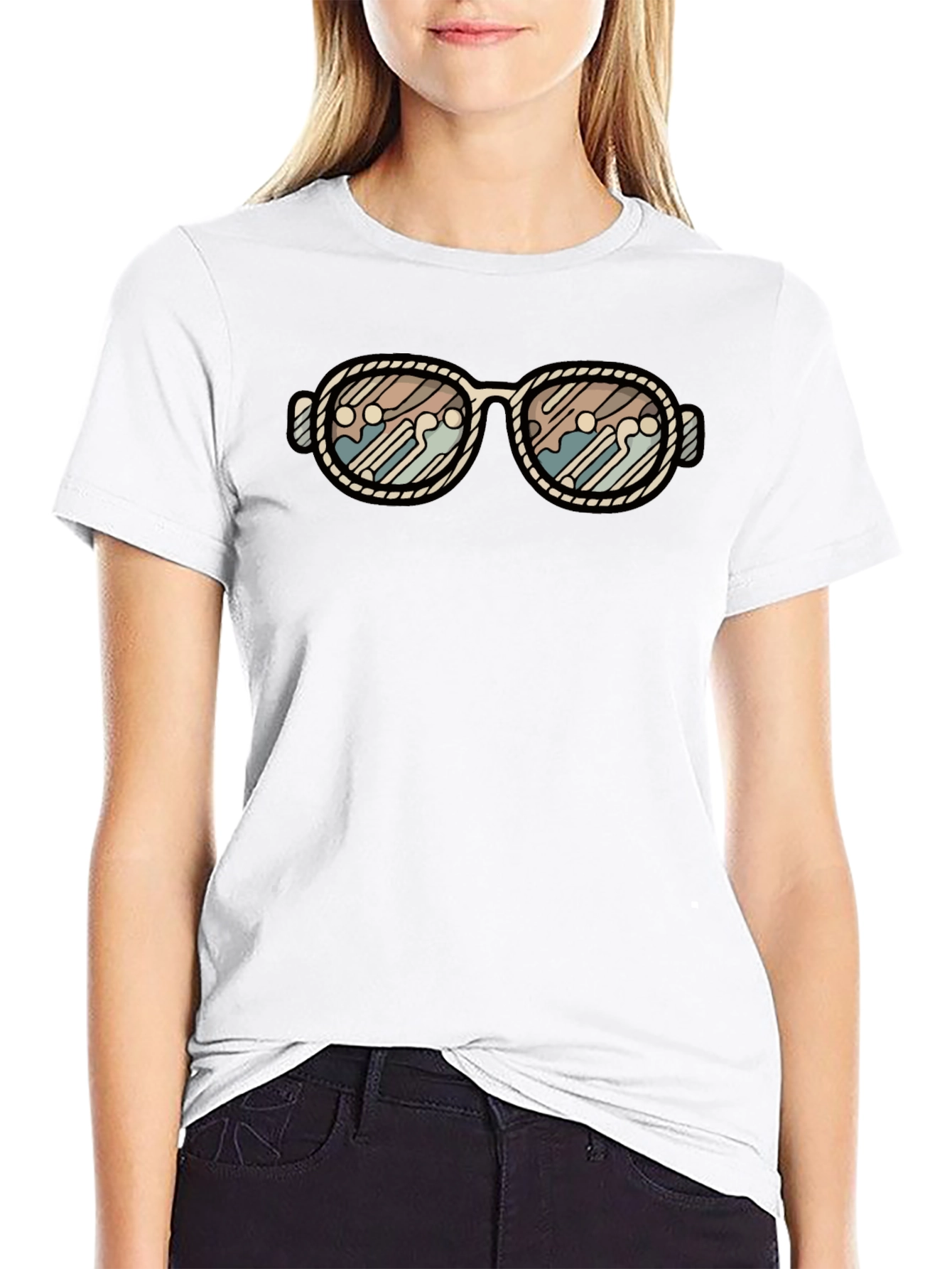 Retro Sunglasses Graphic Tee - Stylish & Unique Design
