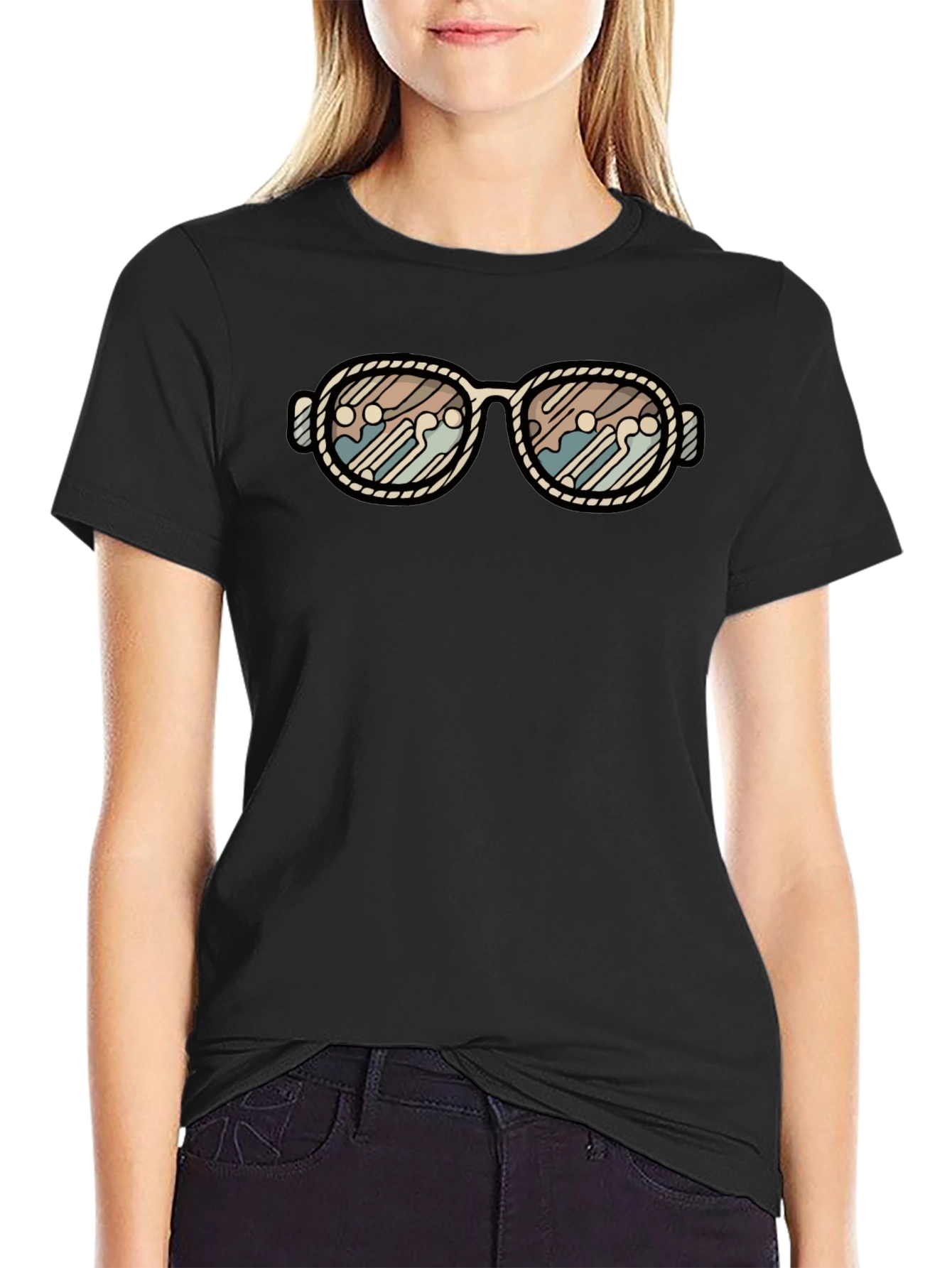 Retro Sunglasses Graphic Tee - Stylish & Unique Design
