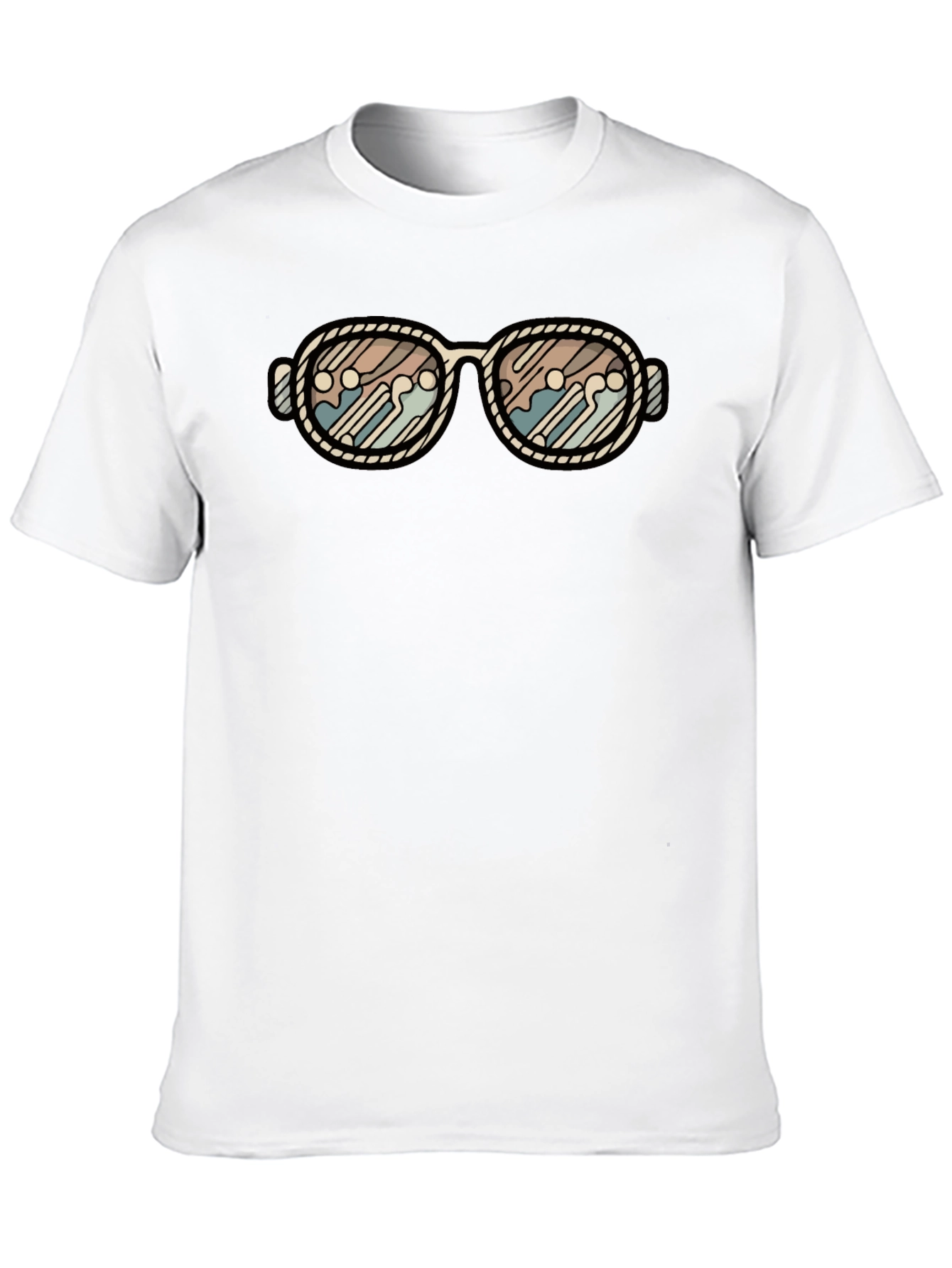 Retro Sunglasses Graphic Tee - Stylish & Unique Design