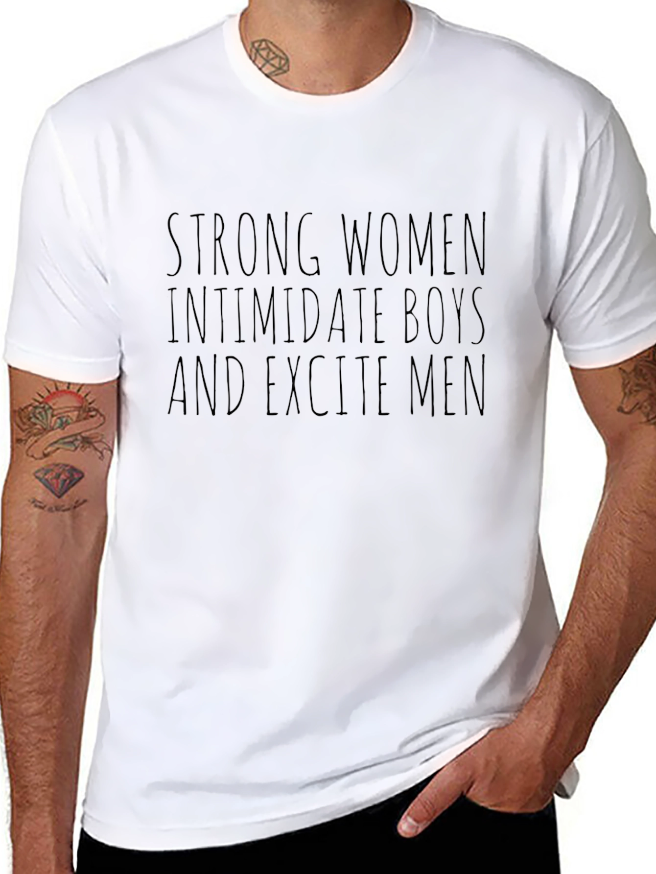 Strong Women Graphic Tee - Black