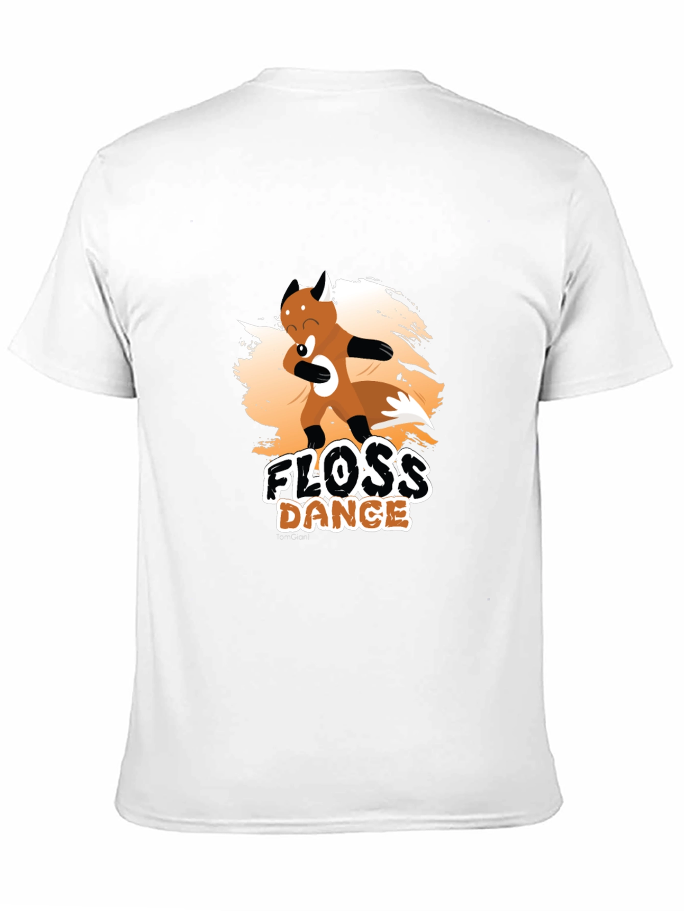 Floss Dance Black Cotton Graphic Tee