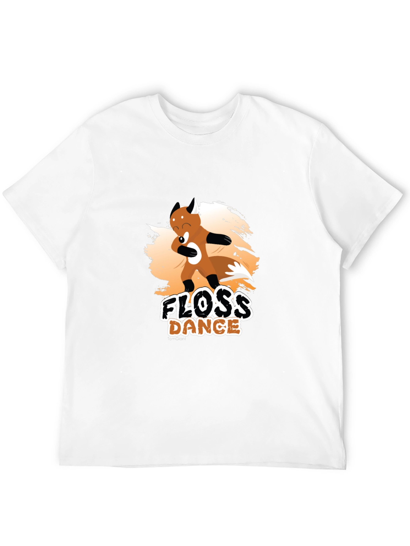 Floss Dance Black Cotton Graphic Tee