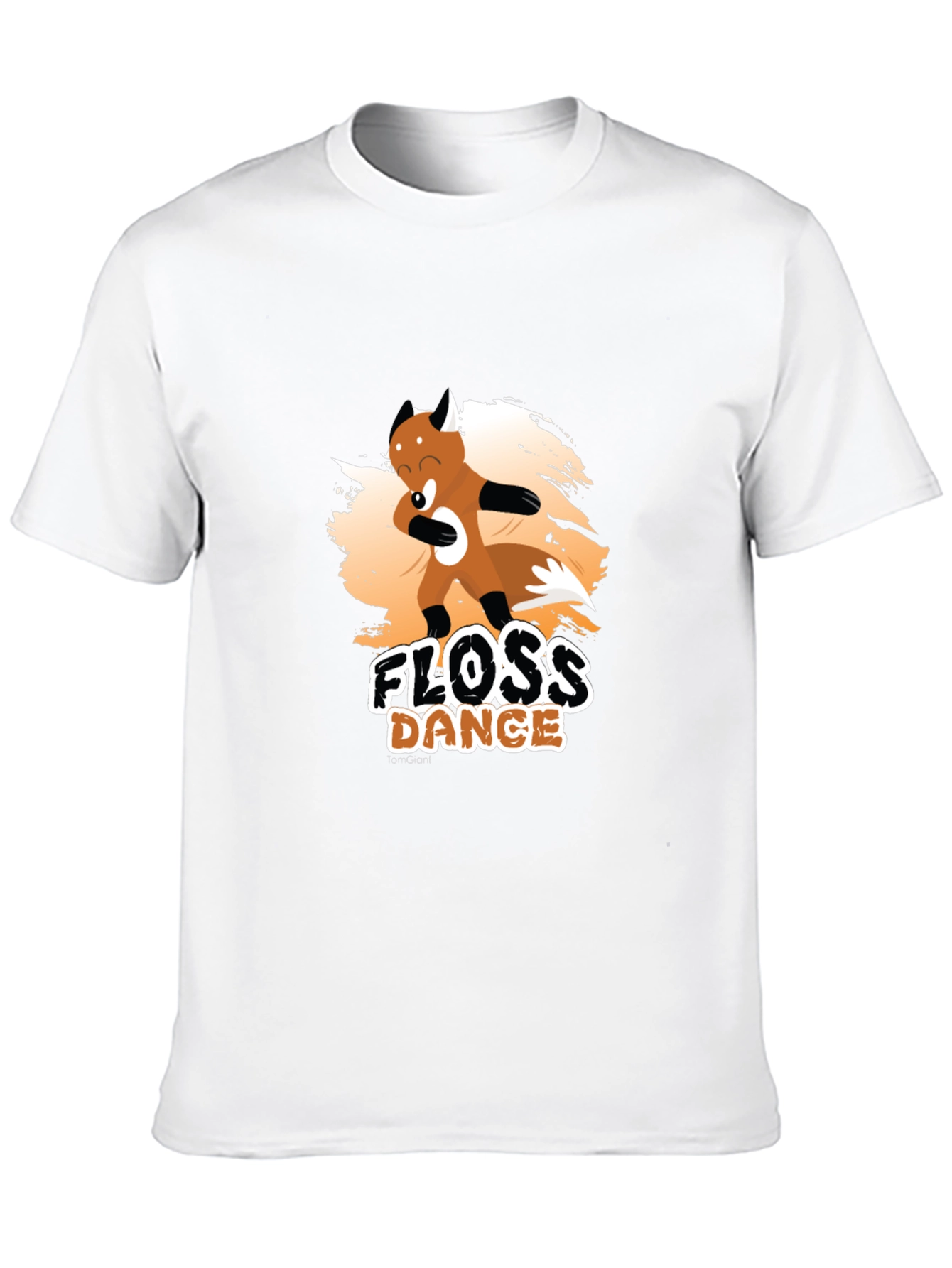 Floss Dance Black Cotton Graphic Tee