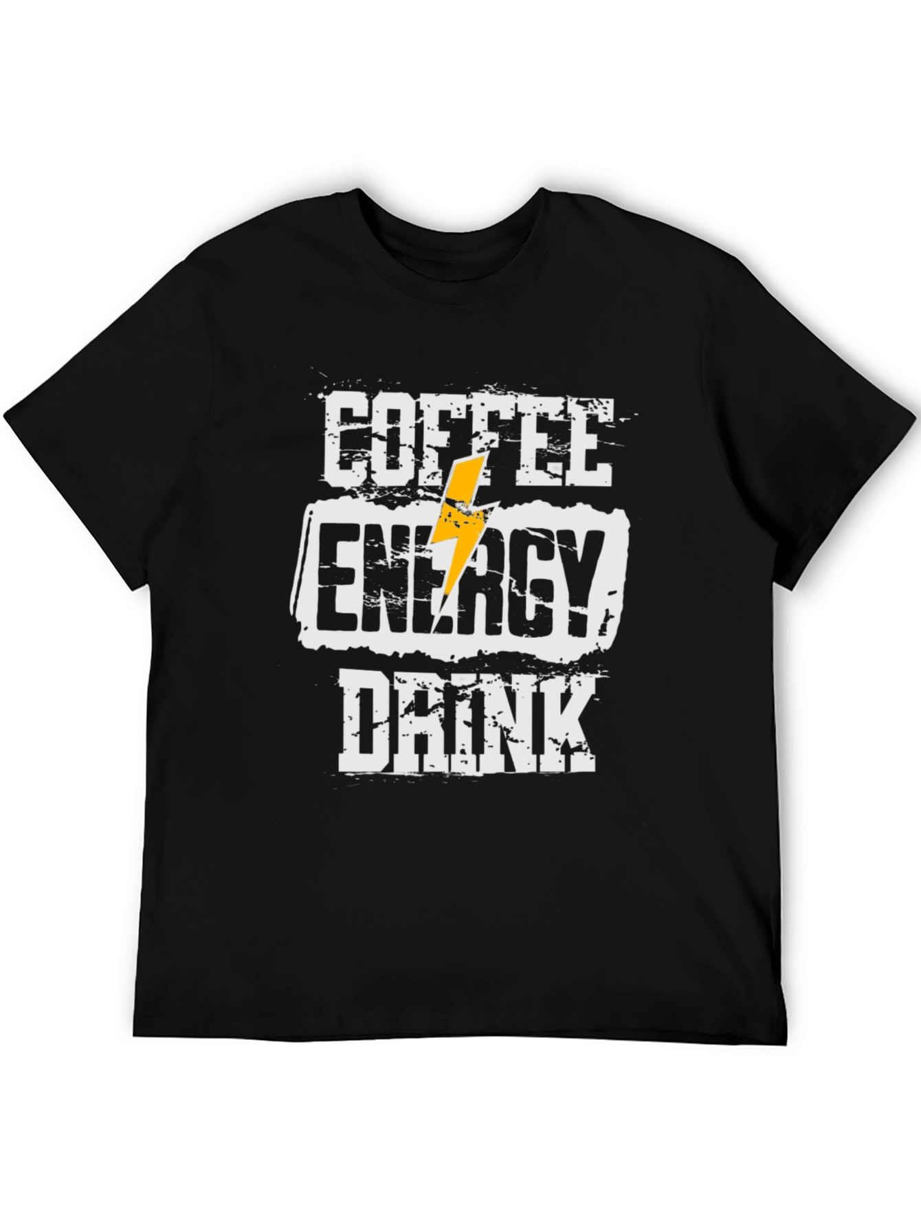 Coffee Energy Drink T-Shirt - Black Casual Tee