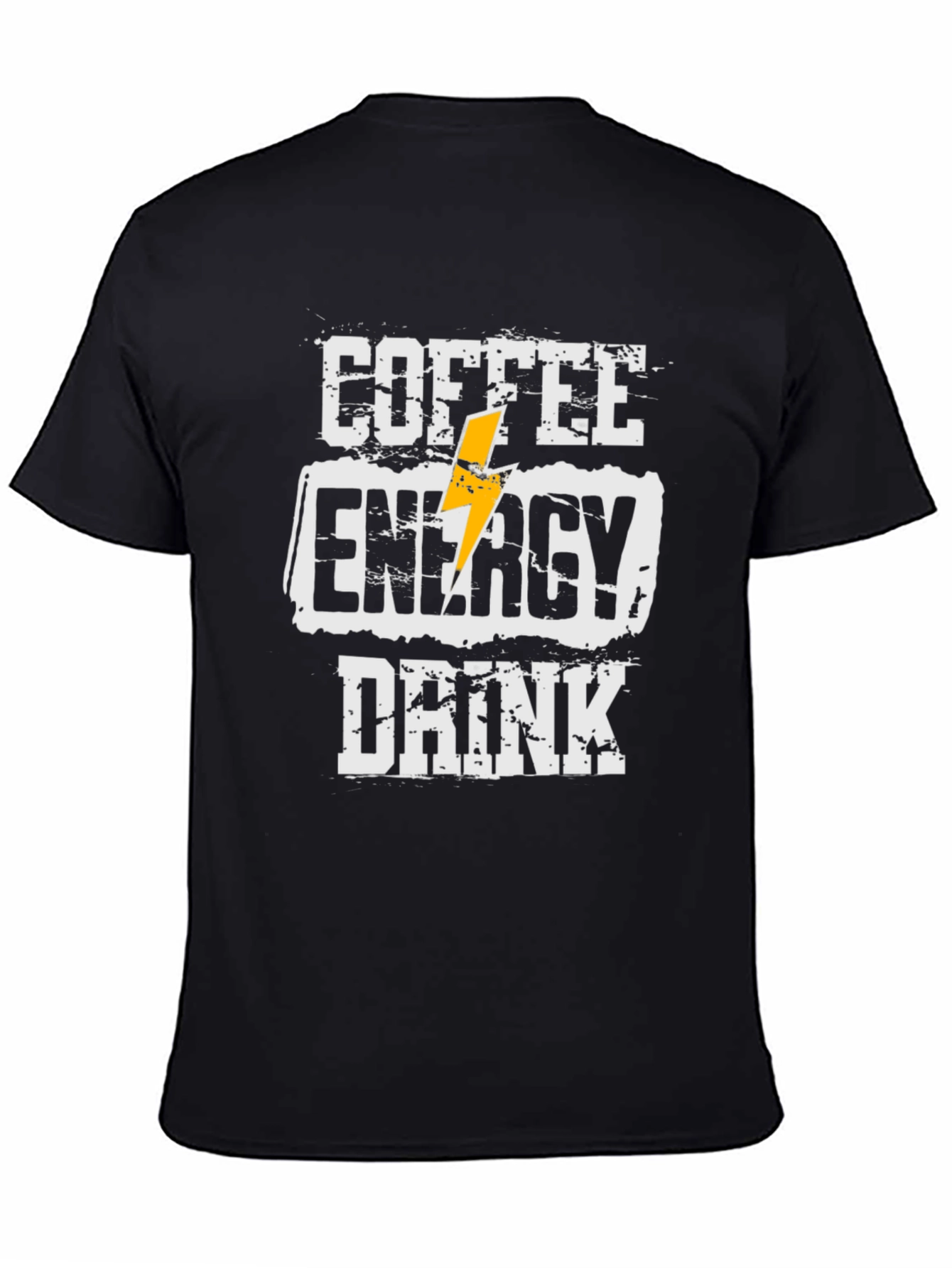 Coffee Energy Drink T-Shirt - Black Casual Tee
