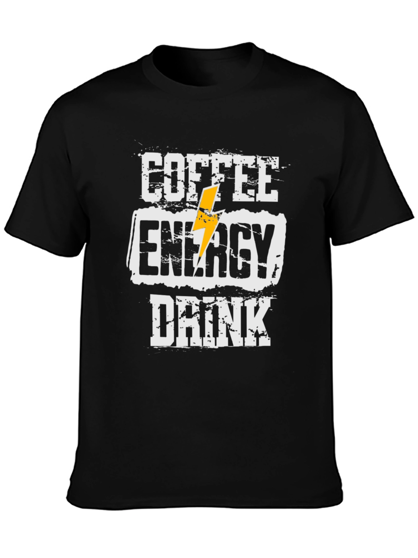 Coffee Energy Drink T-Shirt - Black Casual Tee