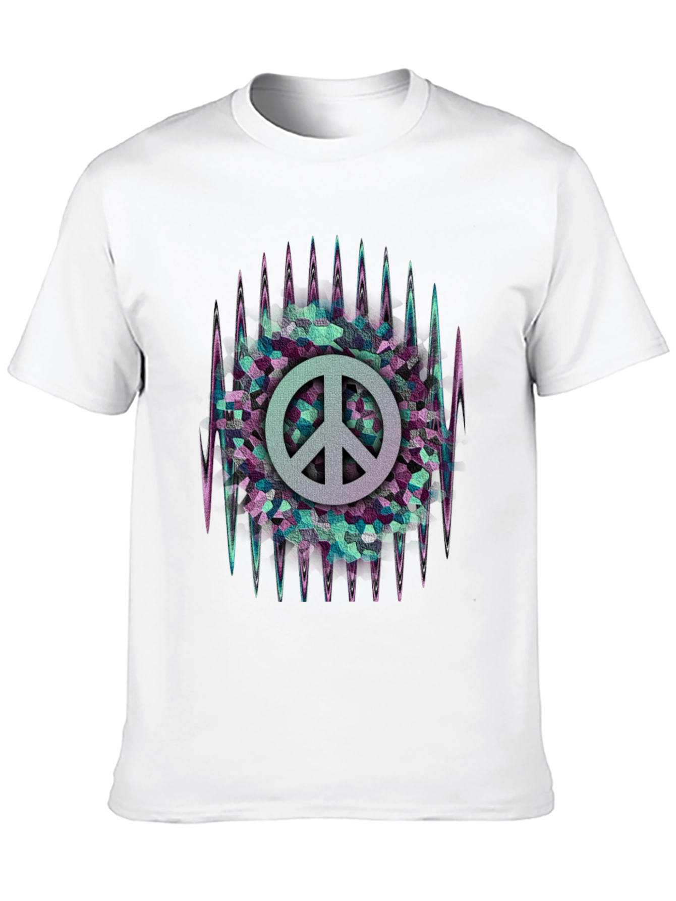 Peace Sign Graphic Tee - Retro Style