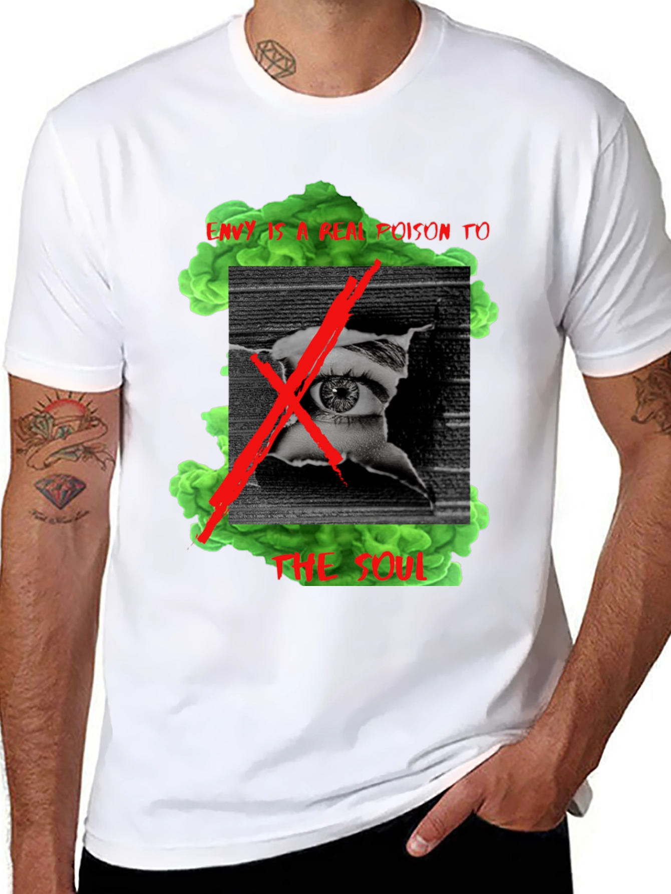 Edgy Graphic T-Shirt - Envy is a Poison