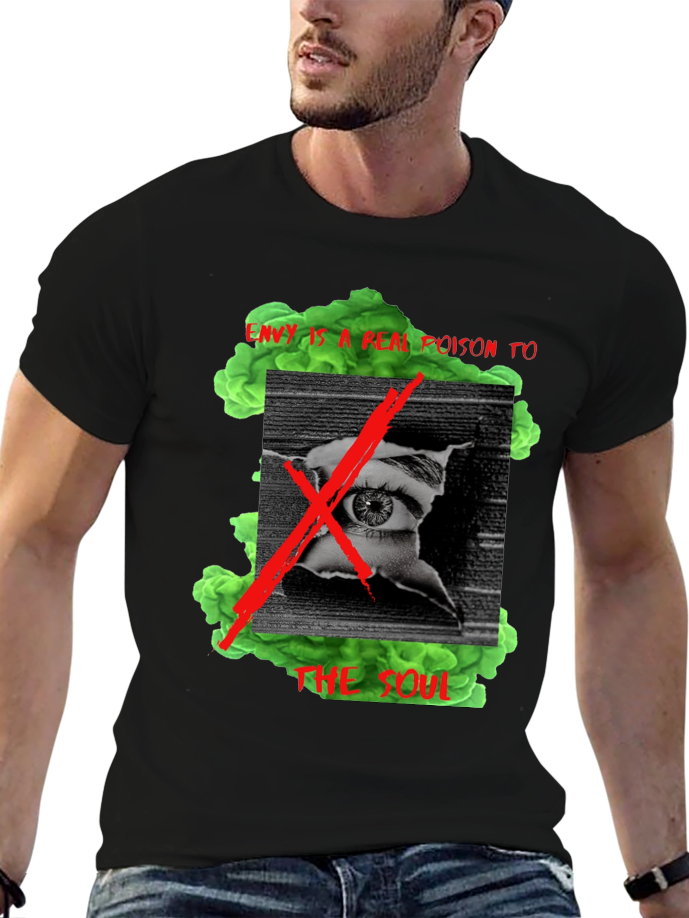 Edgy Graphic T-Shirt - Envy is a Poison