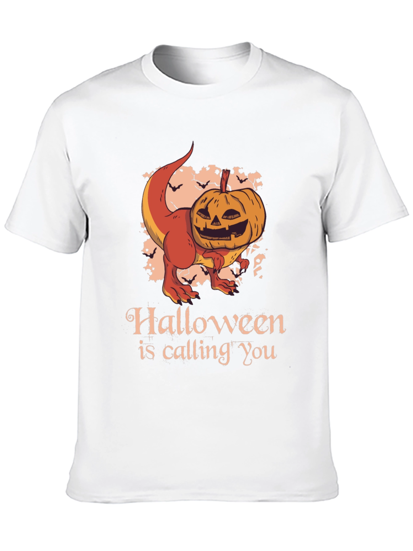 Halloween T-Rex Pumpkin Graphic Tee
