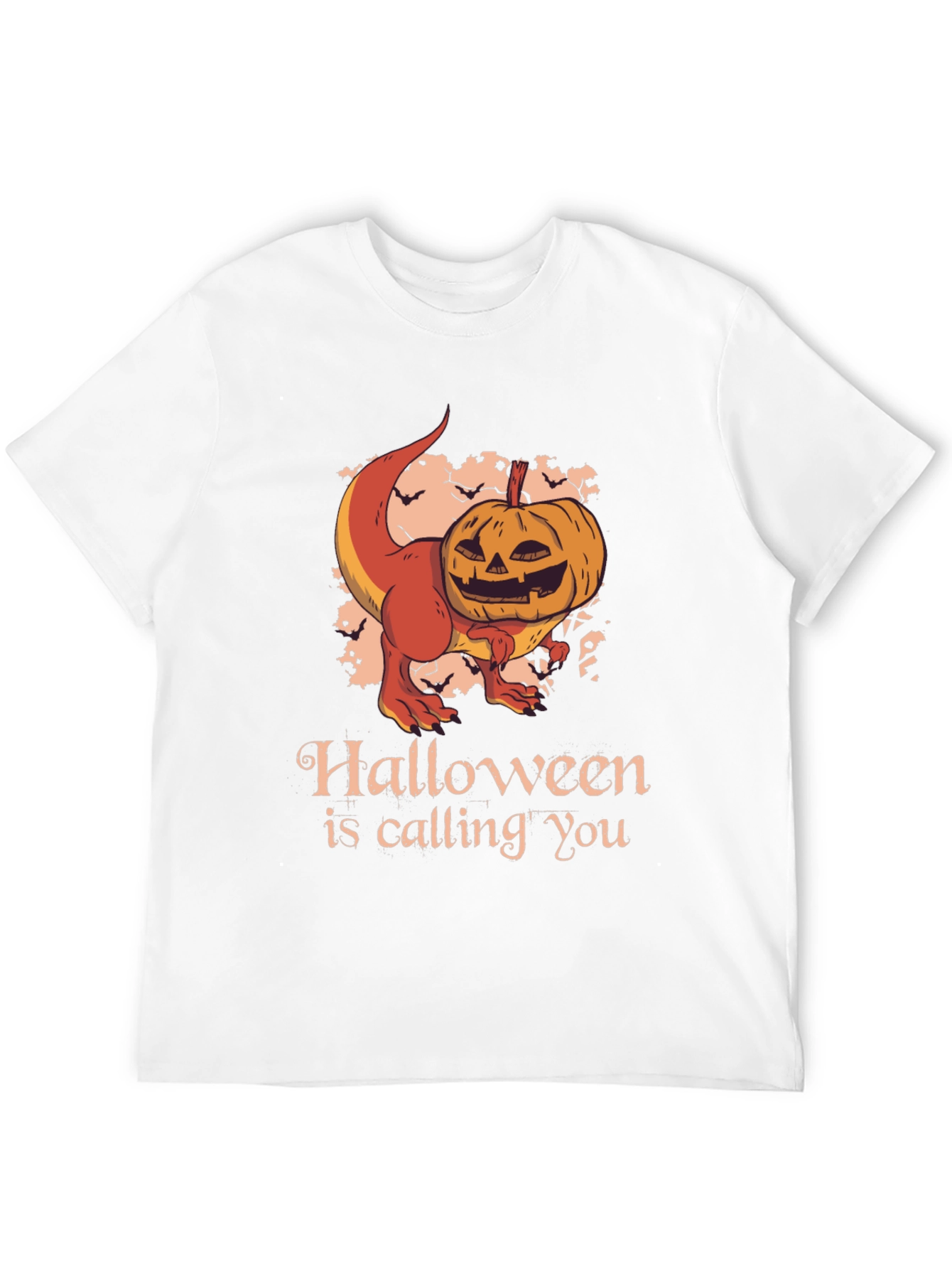 Halloween T-Rex Pumpkin Graphic Tee
