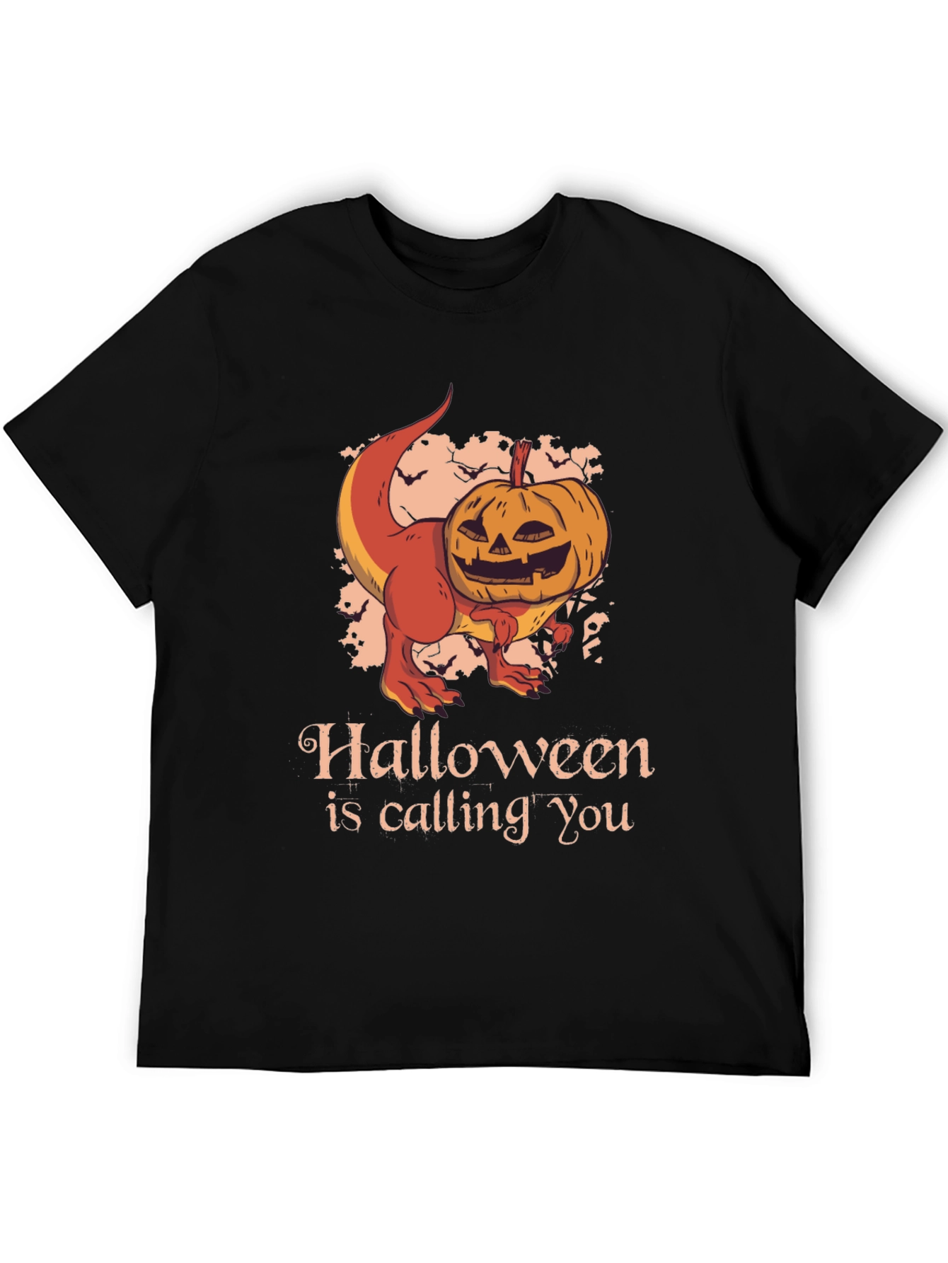 Halloween T-Rex Pumpkin Graphic Tee