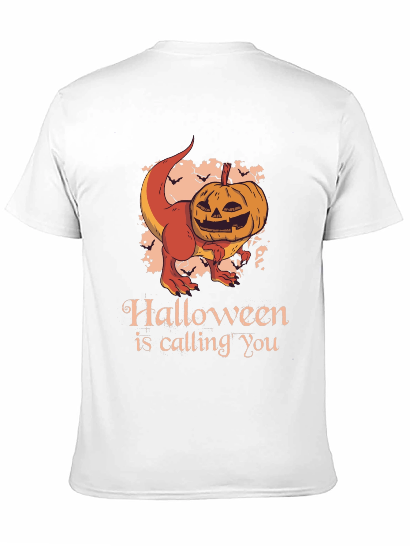 Halloween T-Rex Pumpkin Graphic Tee