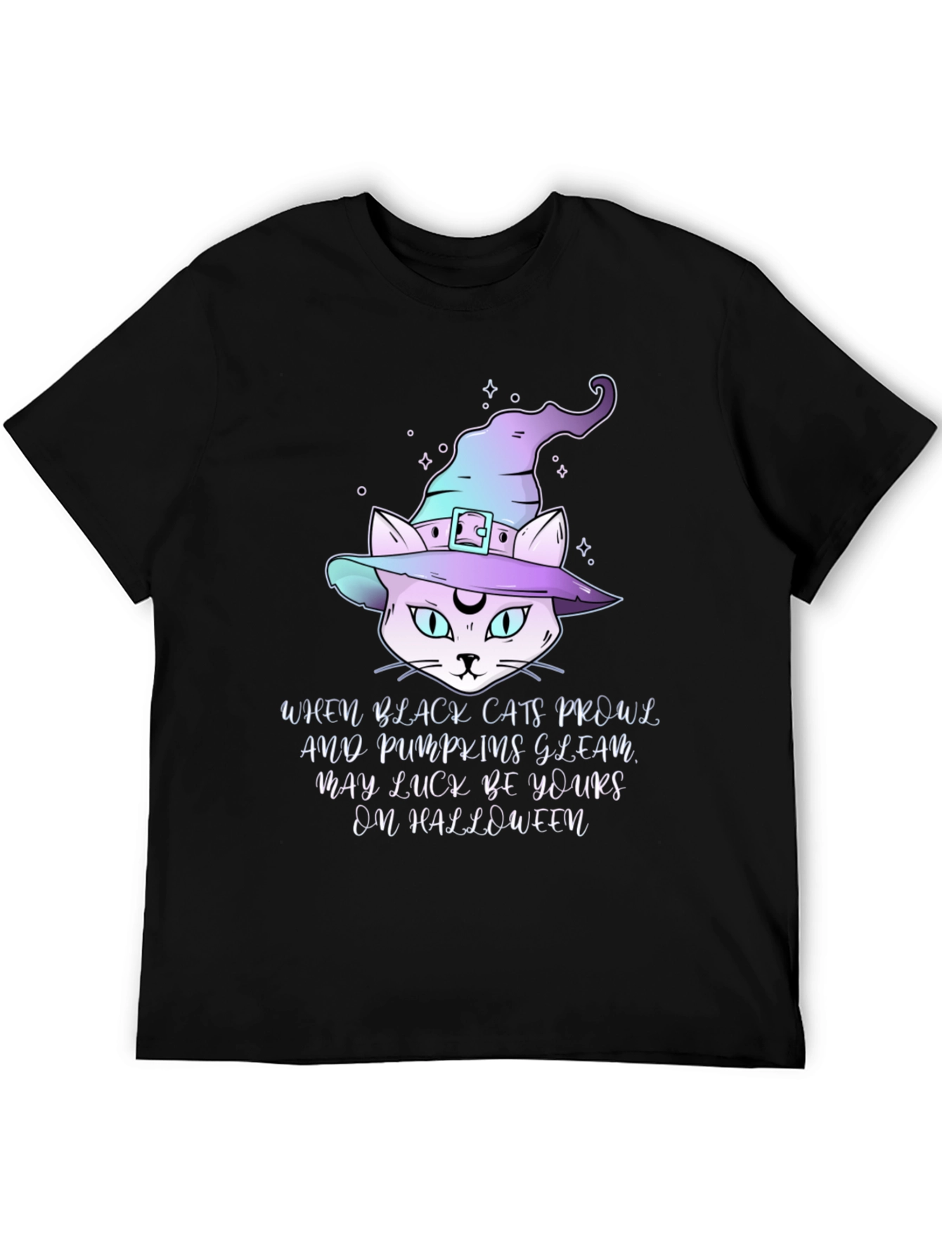 Halloween Cat Witch T-Shirt