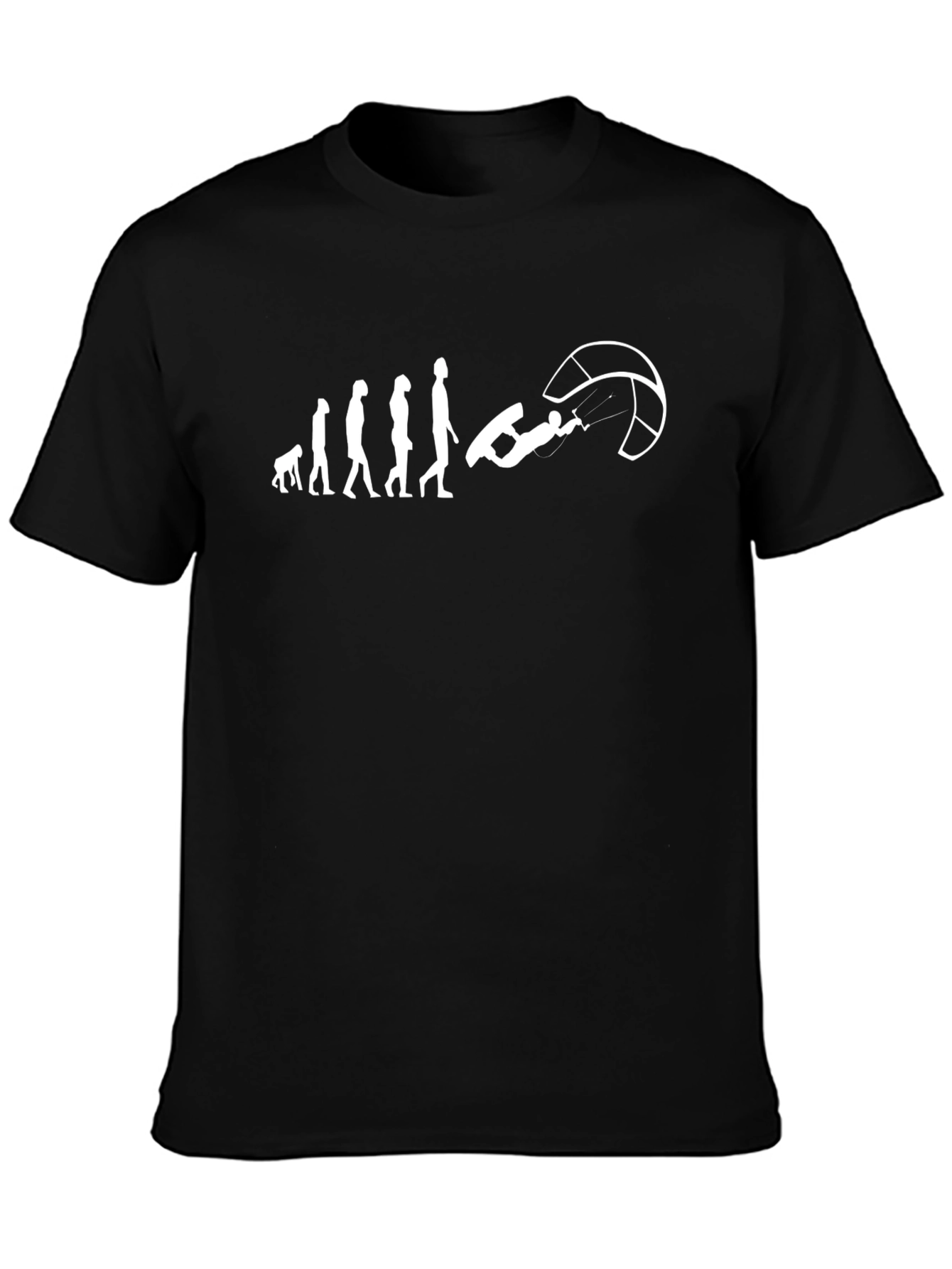 Kitesurfing Evolution Black T-Shirt