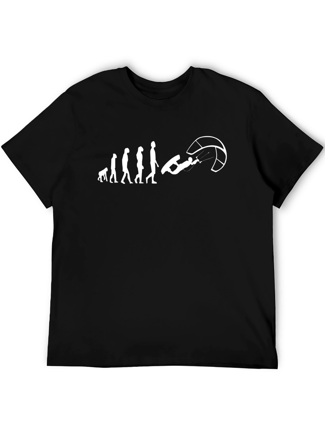 Kitesurfing Evolution Black T-Shirt