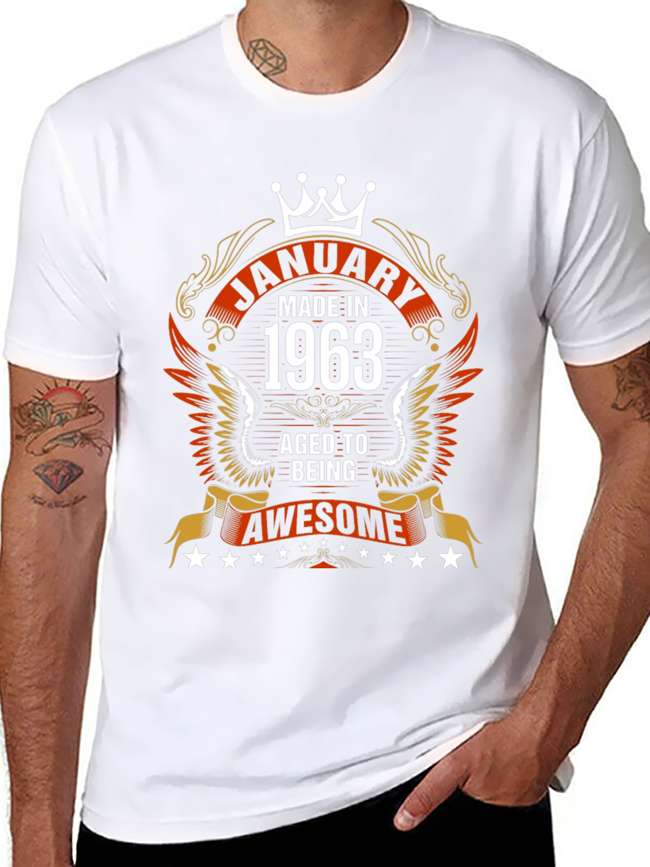 January 1963 Aged To Awesome Graphic T-Shirt