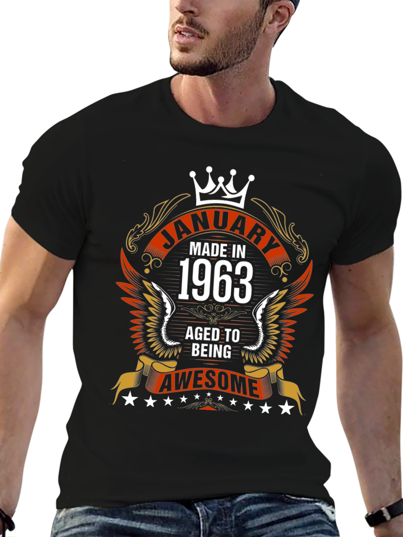 January 1963 Aged To Awesome Graphic T-Shirt