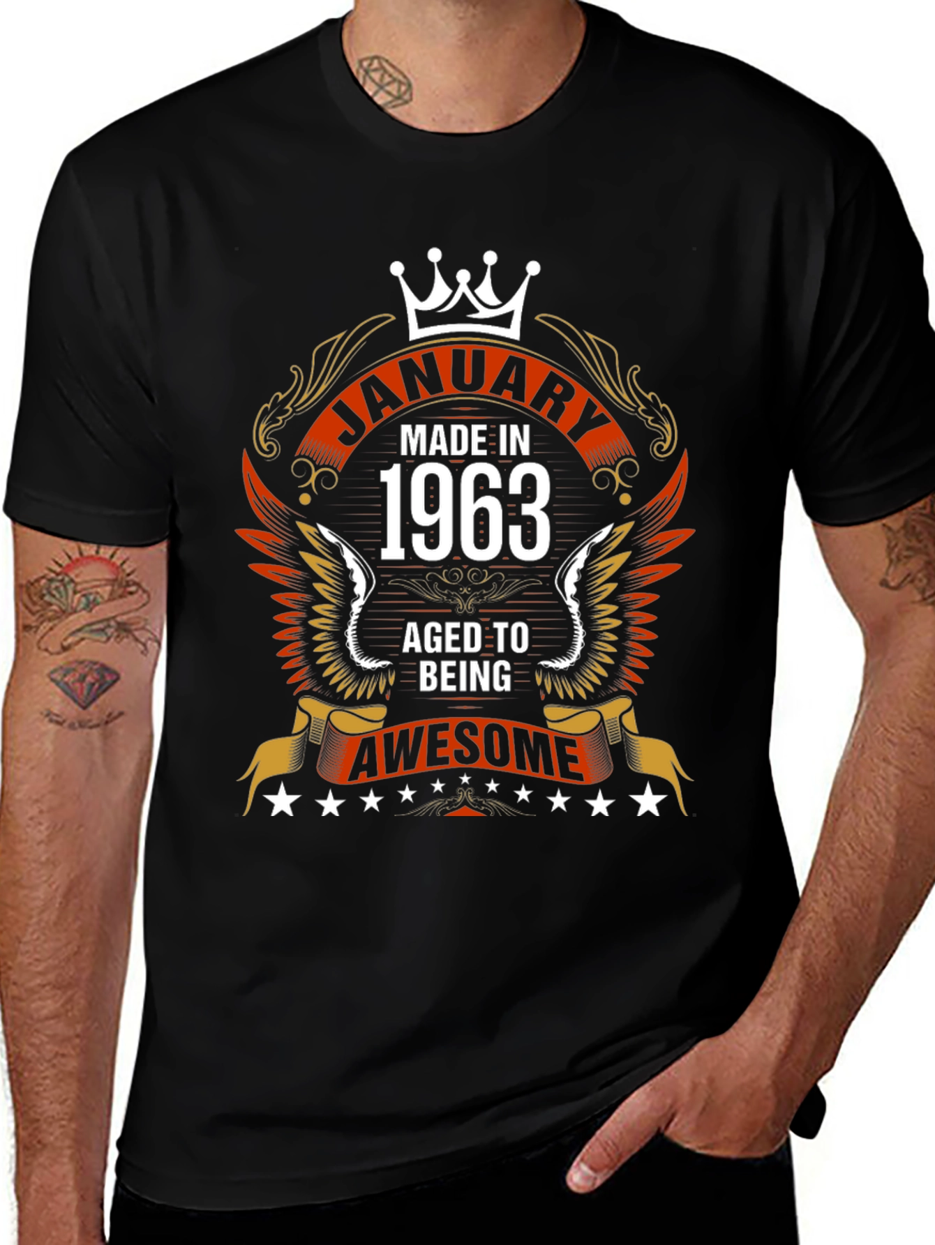 January 1963 Aged To Awesome Graphic T-Shirt