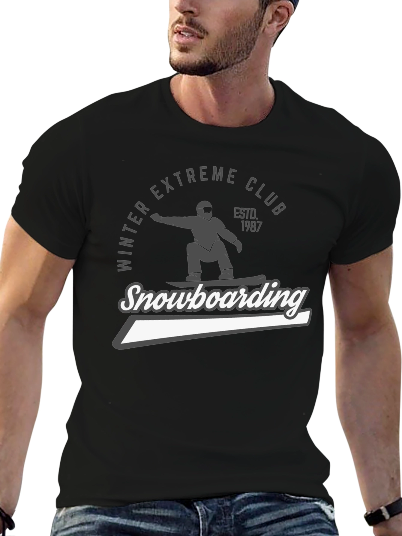 Winter Extreme Club Snowboarding T-Shirt