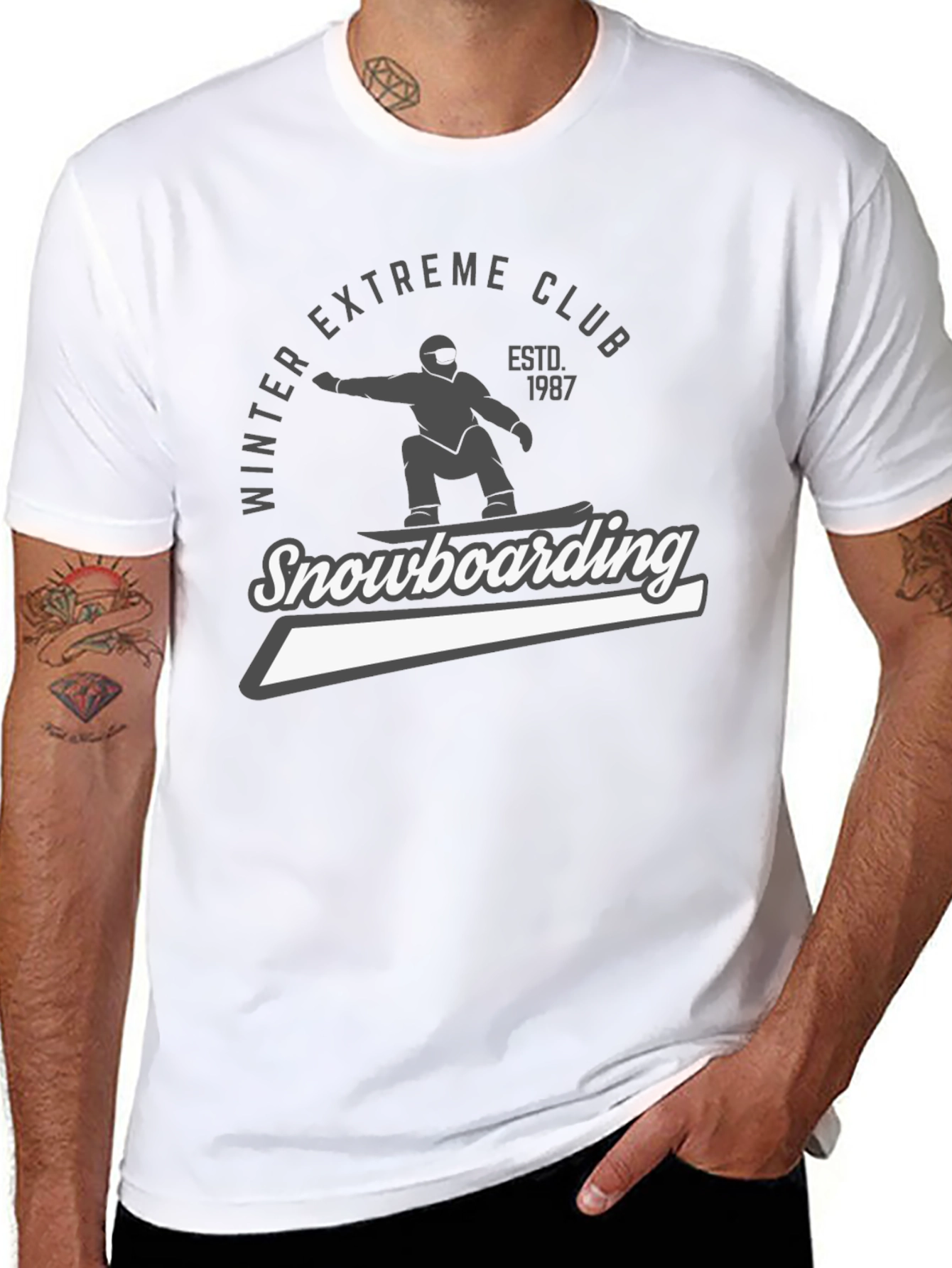 Winter Extreme Club Snowboarding T-Shirt