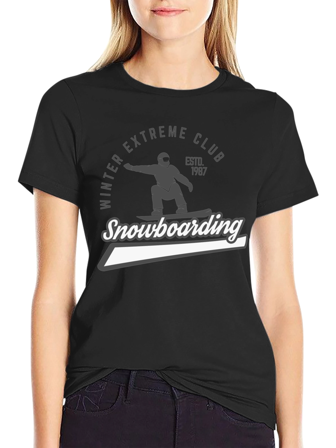 Winter Extreme Club Snowboarding T-Shirt
