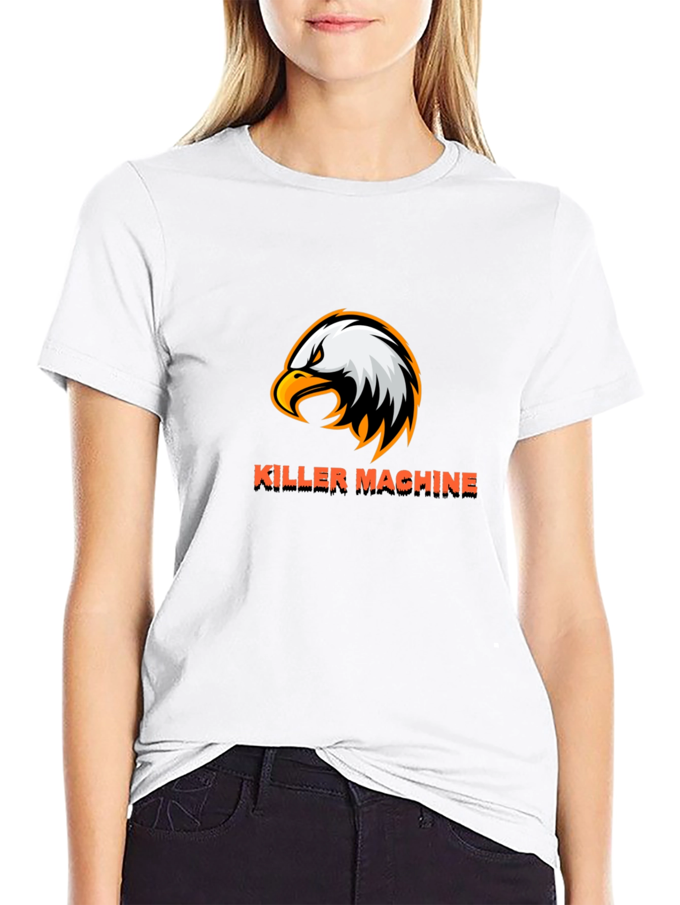 Killer Machine Eagle Graphic Black T-Shirt
