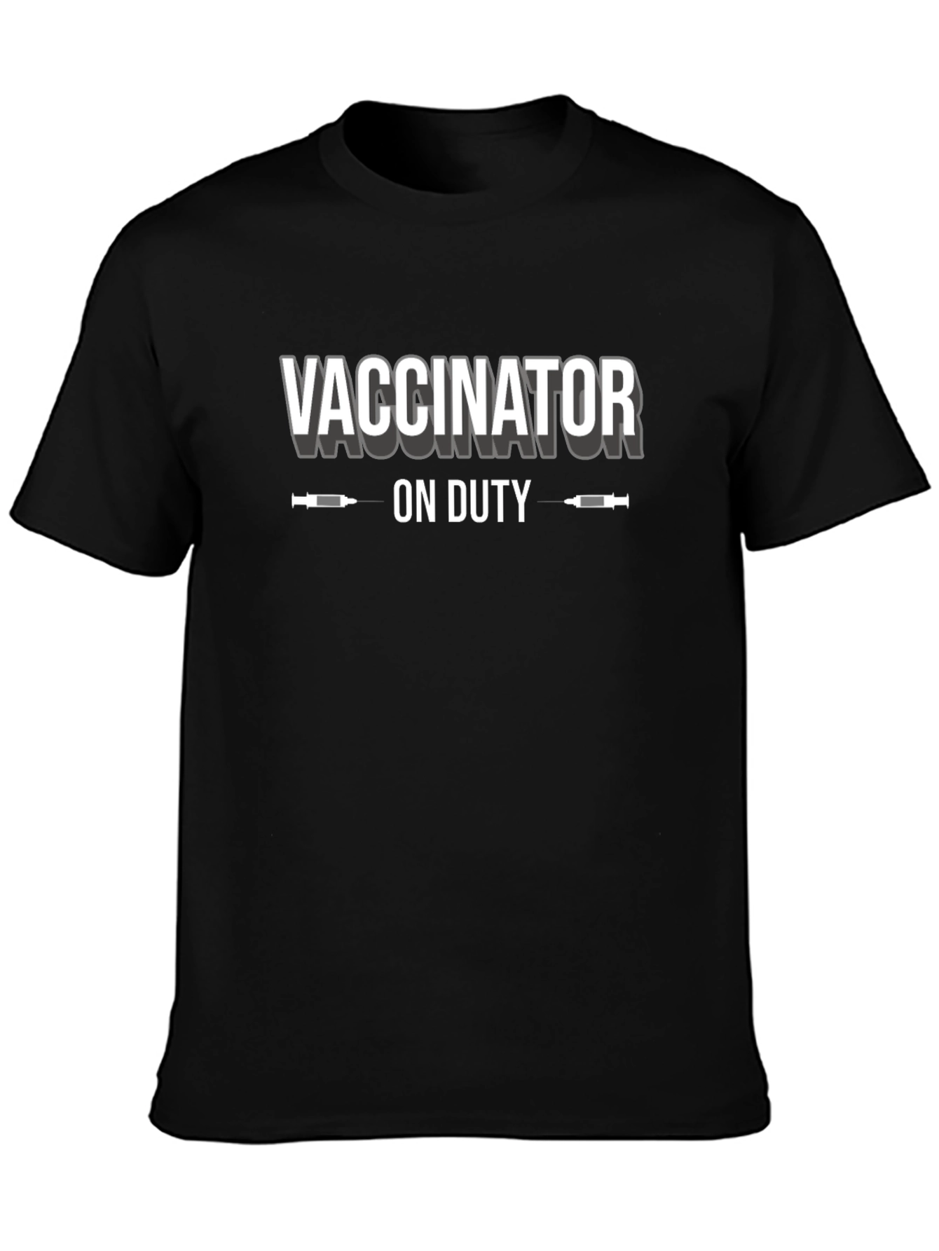 Vaccinator On Duty Graphic Tee - Black