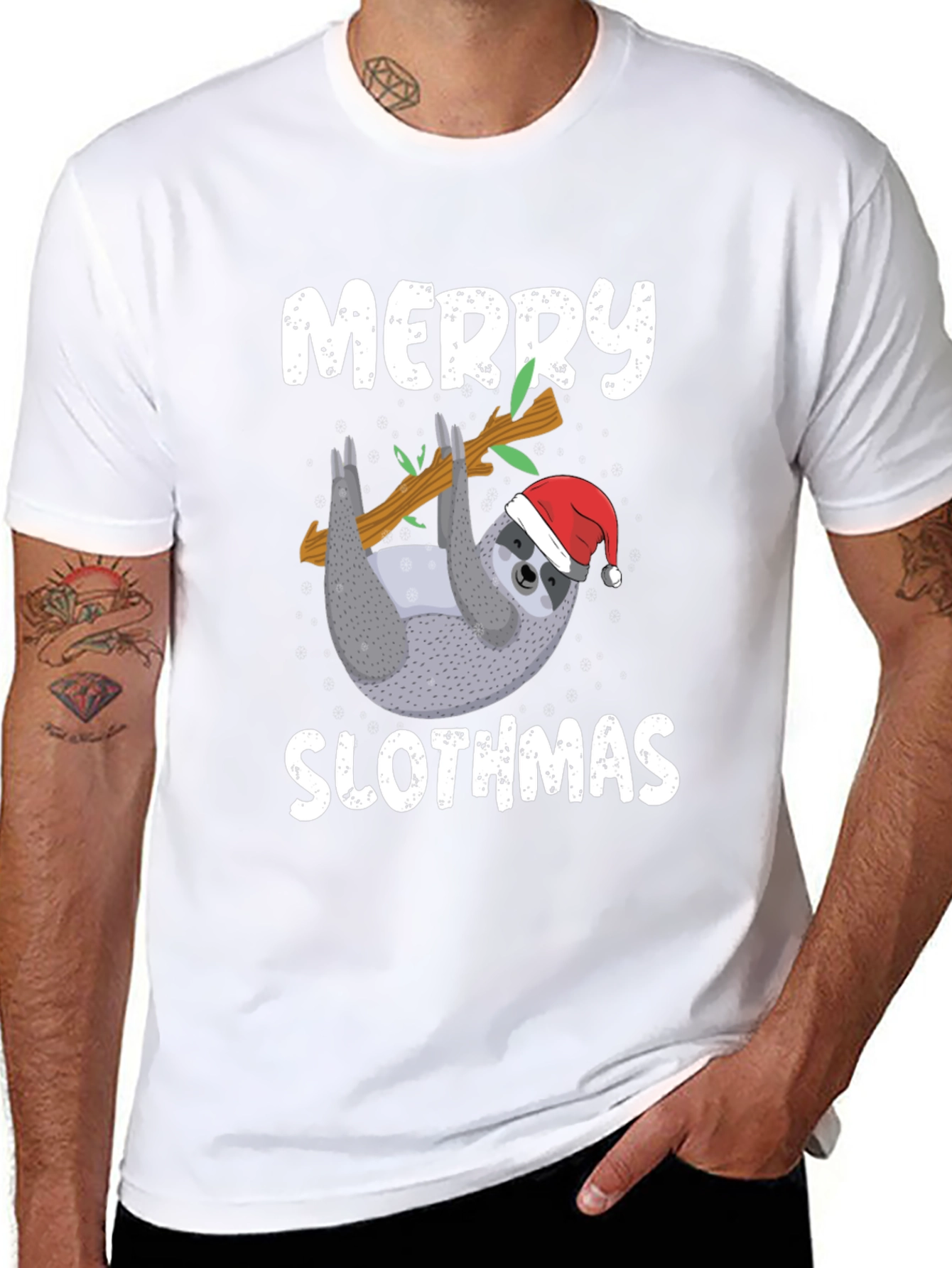 Merry Slothmas Graphic Tee