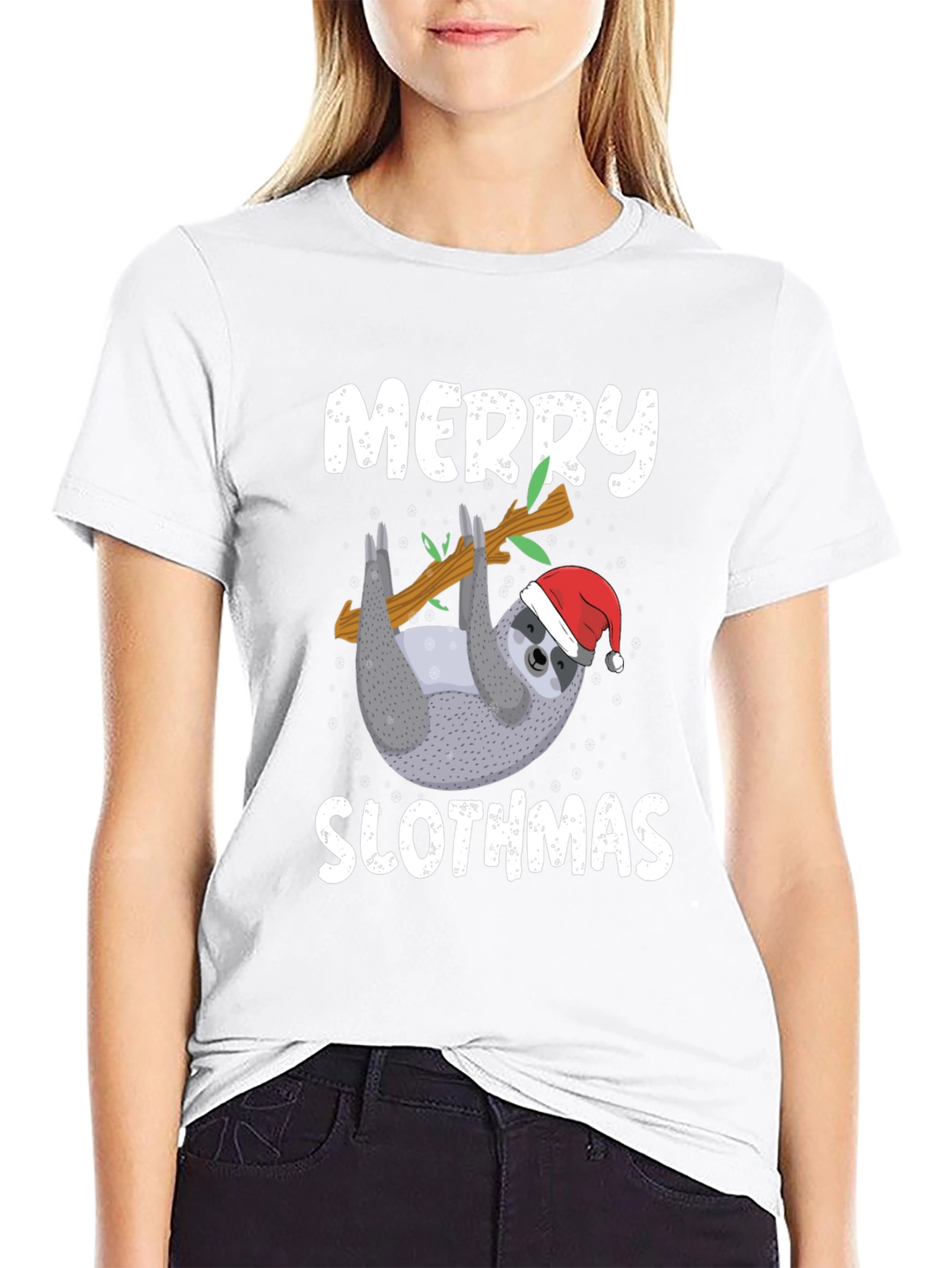 Merry Slothmas Graphic Tee