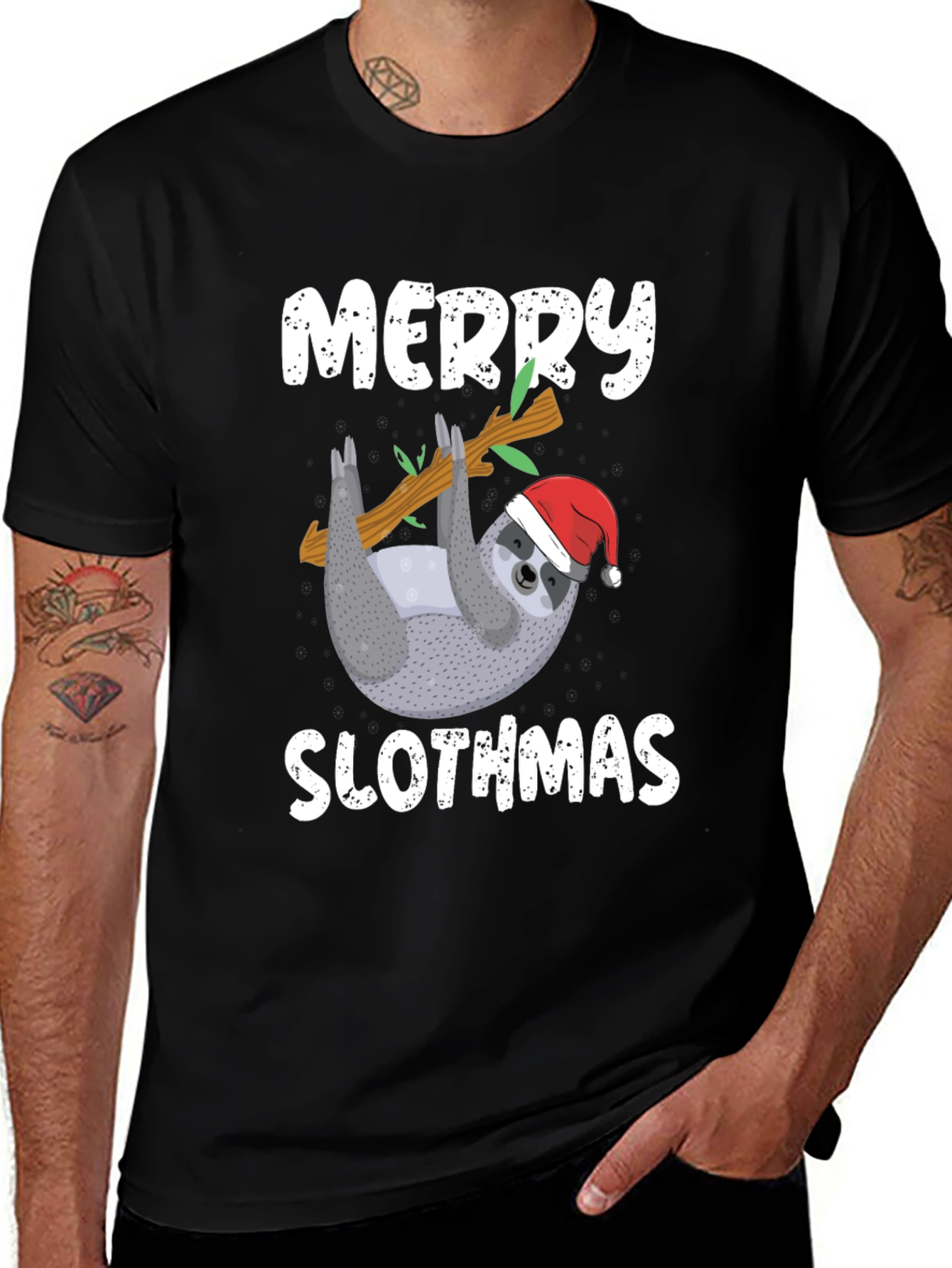 Merry Slothmas Graphic Tee