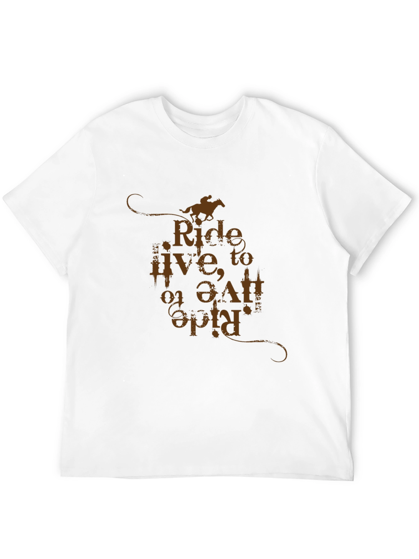 Ride to Live Mens Graphic Tee - Western Style