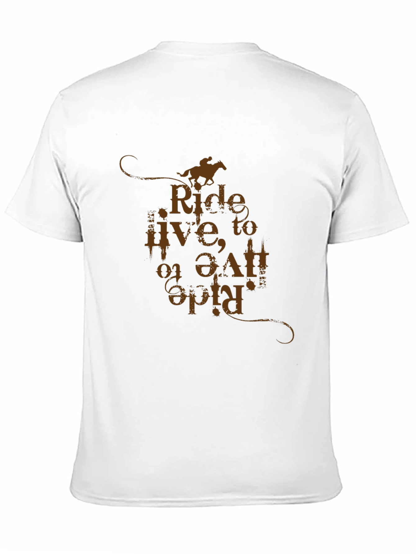 Ride to Live Mens Graphic Tee - Western Style