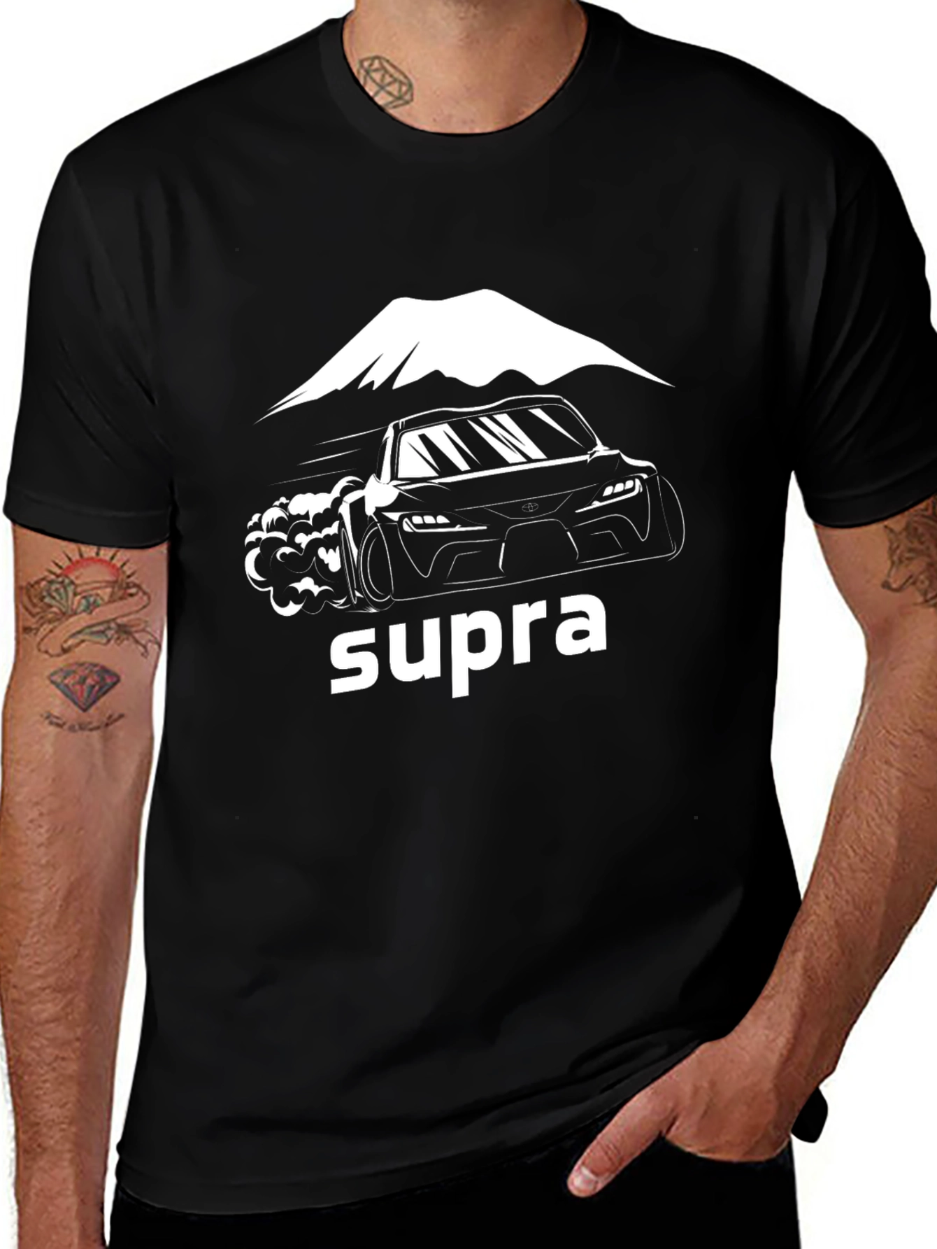 Supra Car Graphic Black T-Shirt