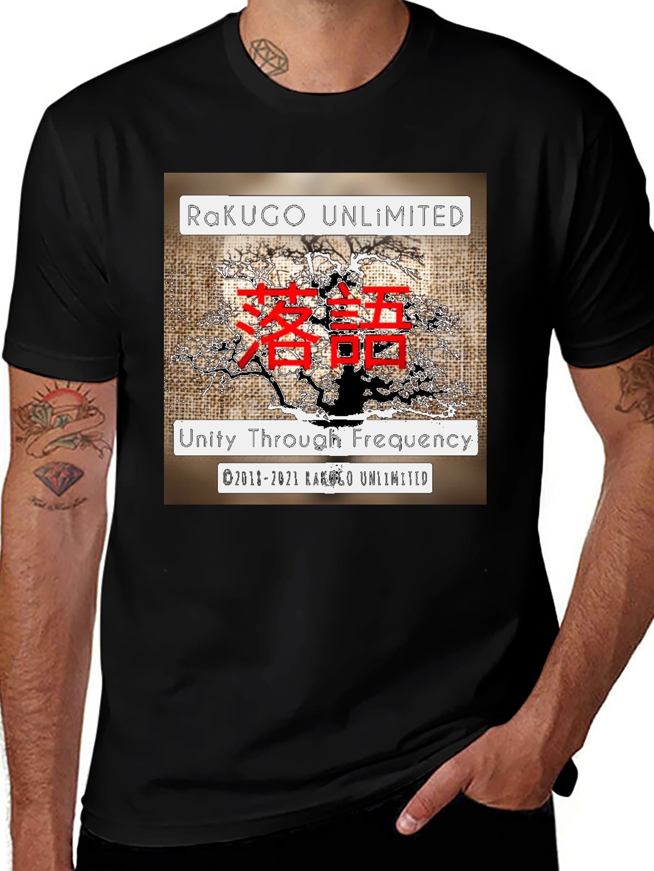 Rakugo Unlimited Graphic Tee - Unity Through Frequency