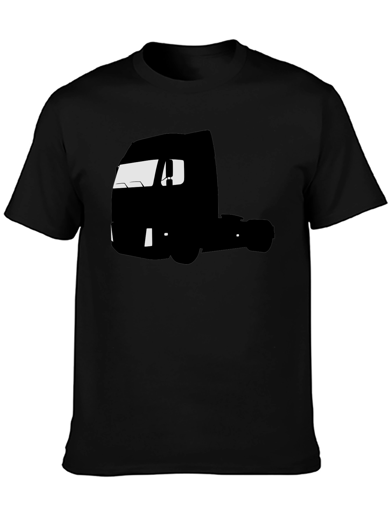 Truck Silhouette Graphic Tee - Black