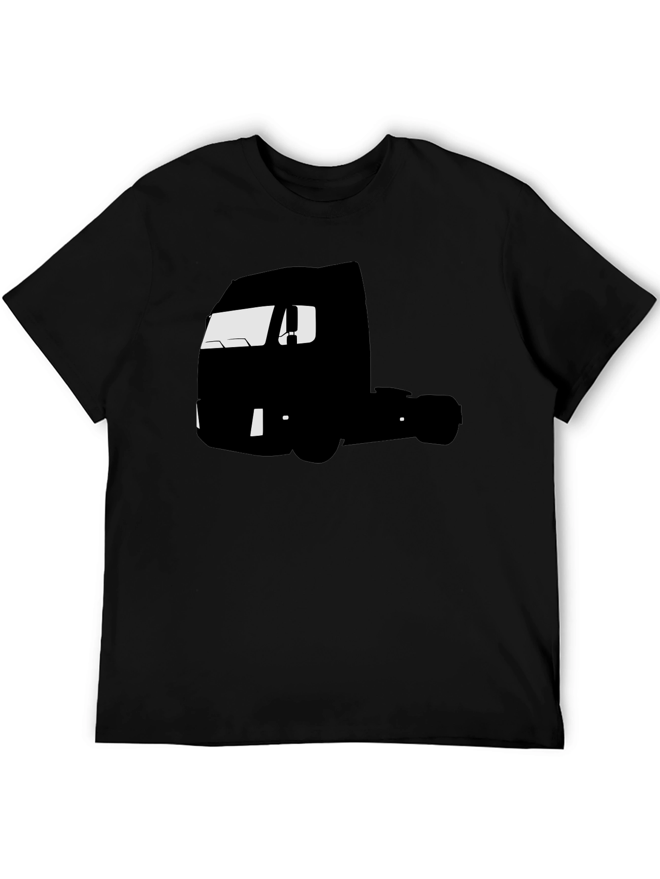 Truck Silhouette Graphic Tee - Black
