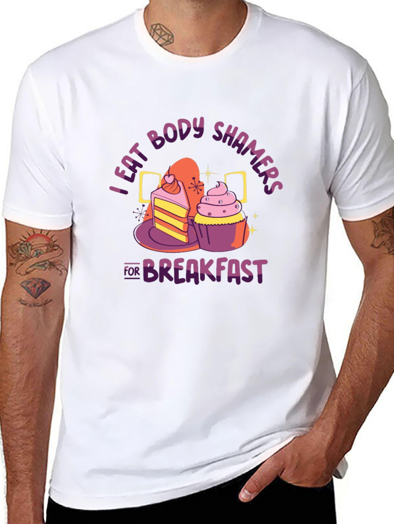 I Eat Body Shamers for Breakfast Graphic Tee