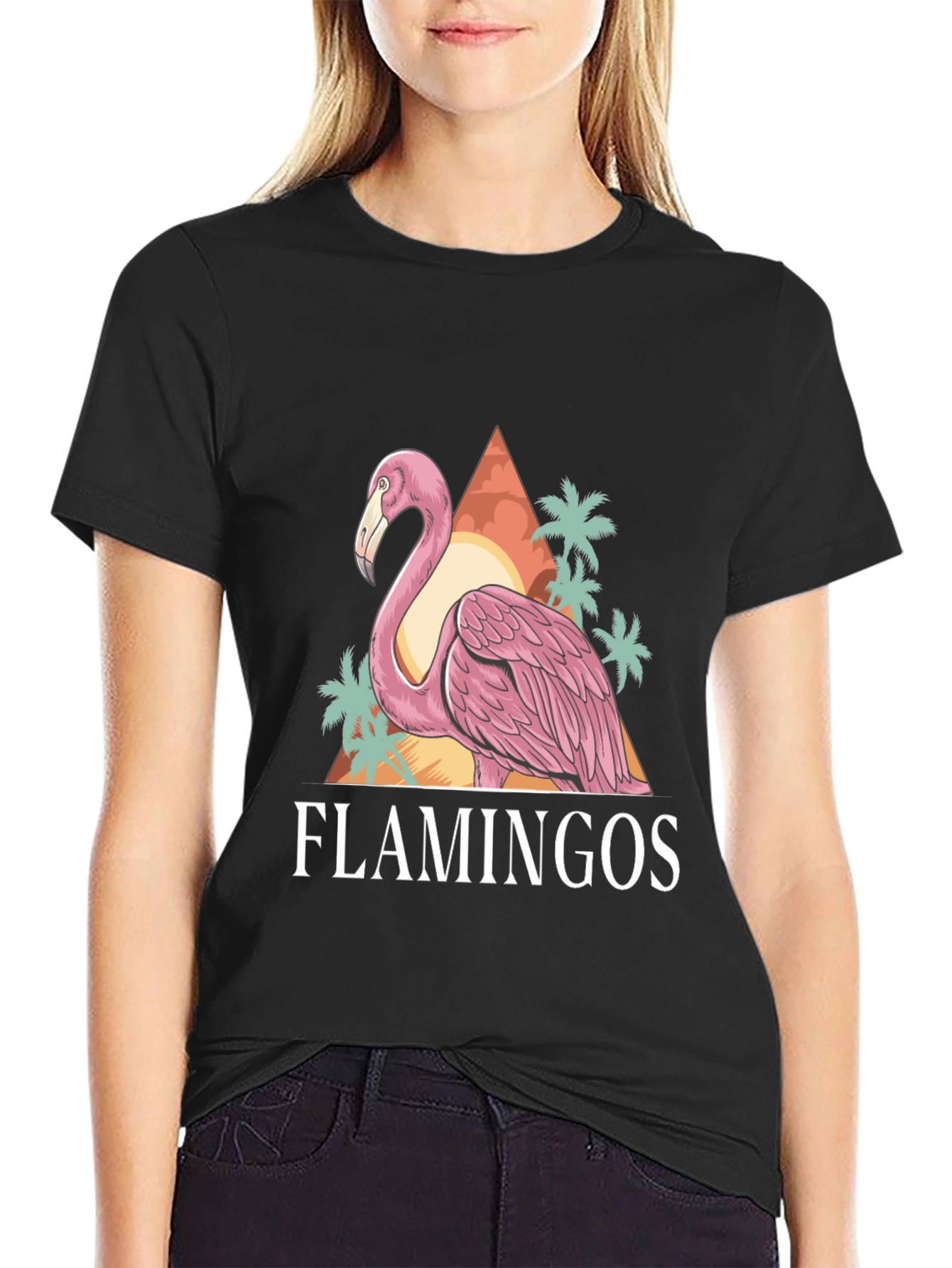 Flamingo Graphic Tee - Tropical Vibes!