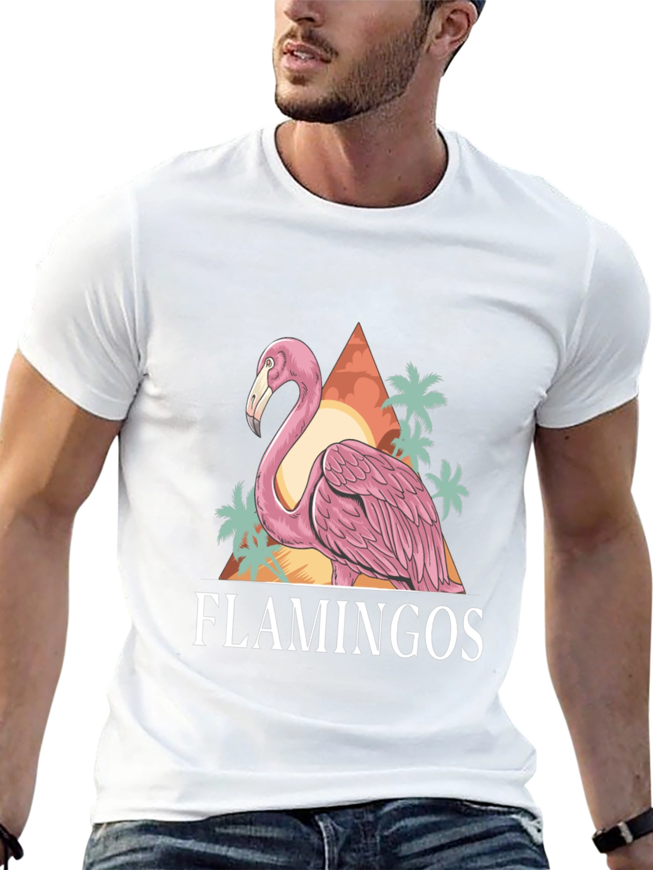 Flamingo Graphic Tee - Tropical Vibes!