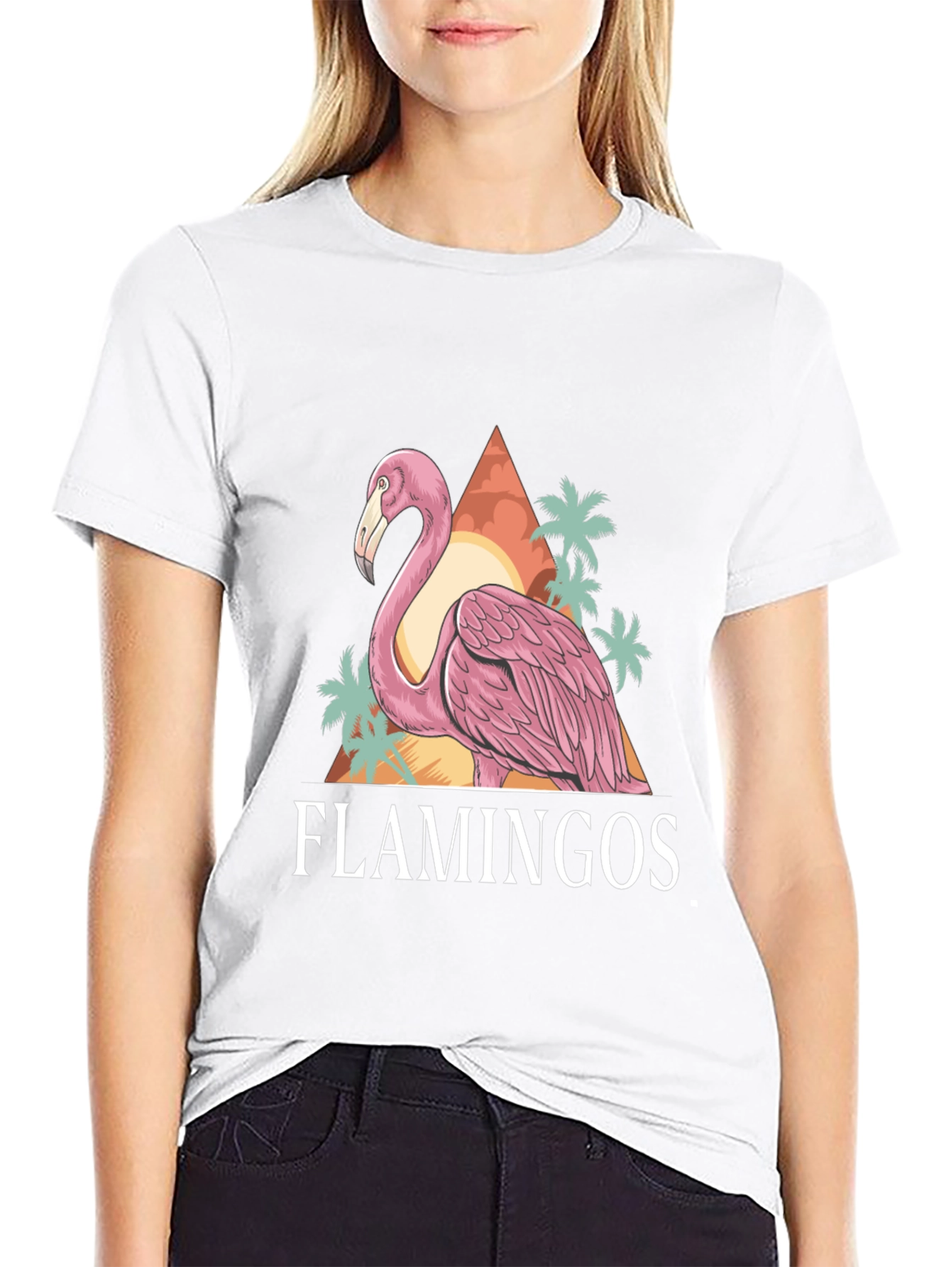 Flamingo Graphic Tee - Tropical Vibes!