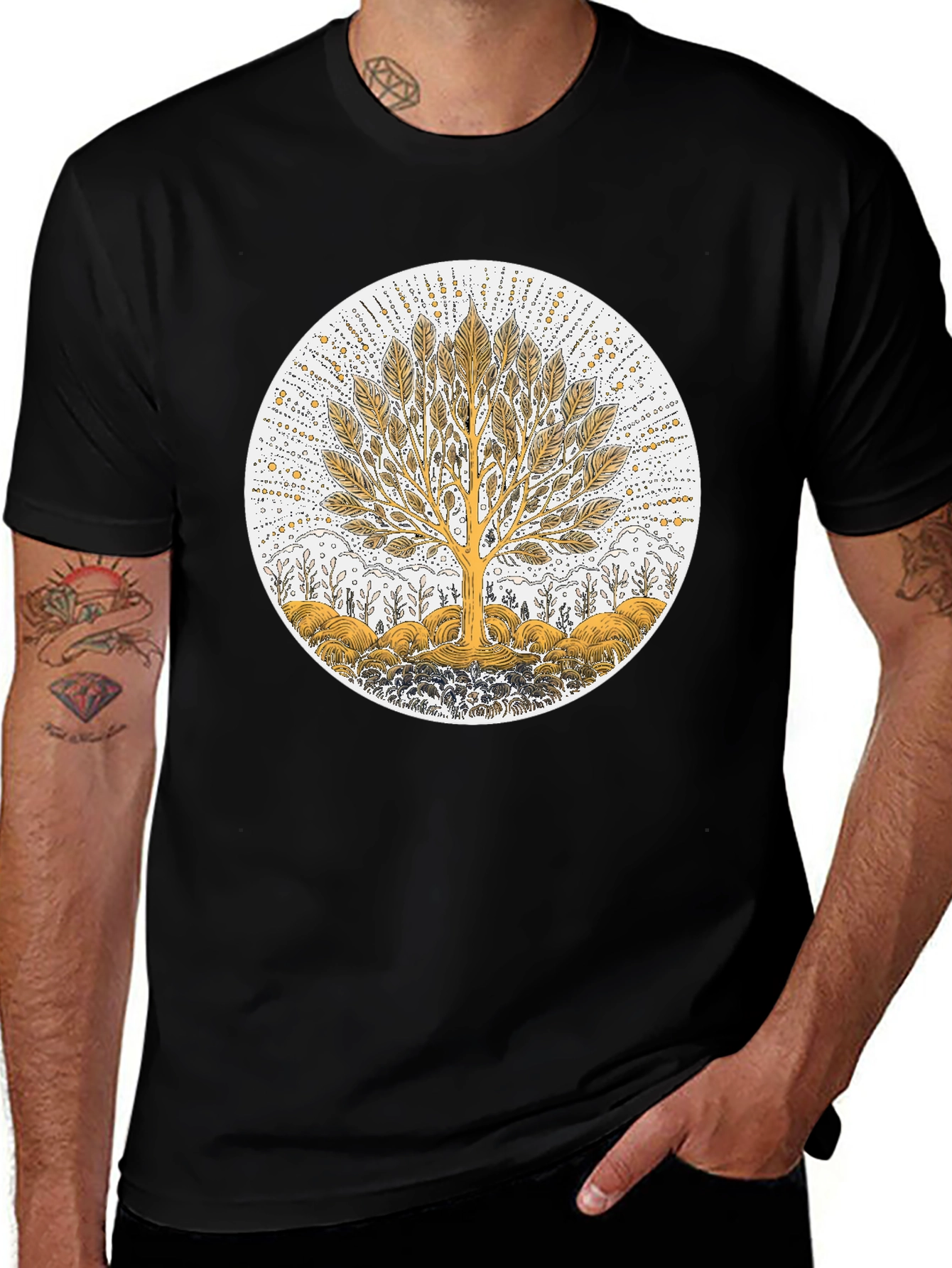 Tree of Life Graphic Tee - Unisex Black T-Shirt