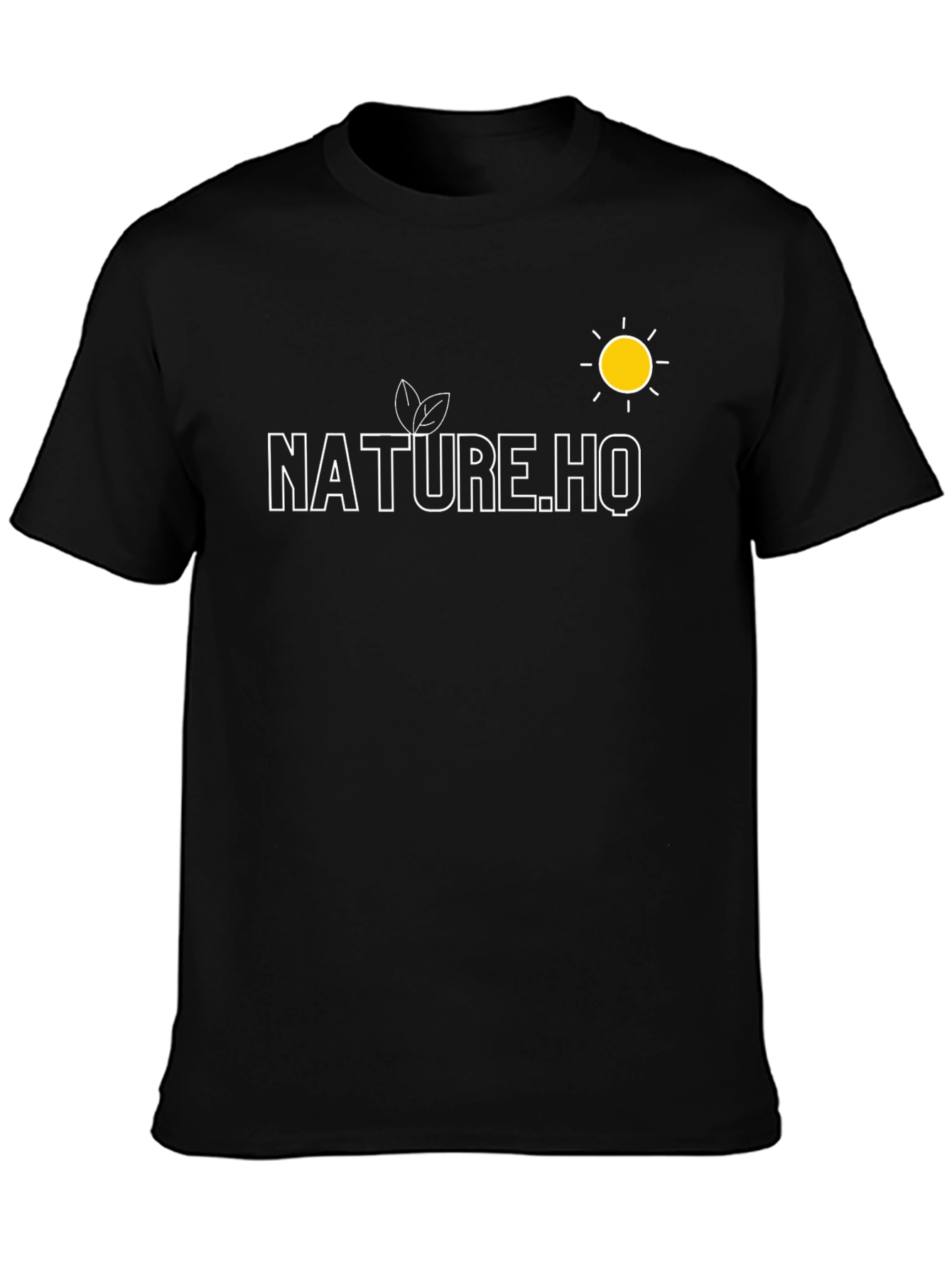 Nature.HQ Black Graphic Tee